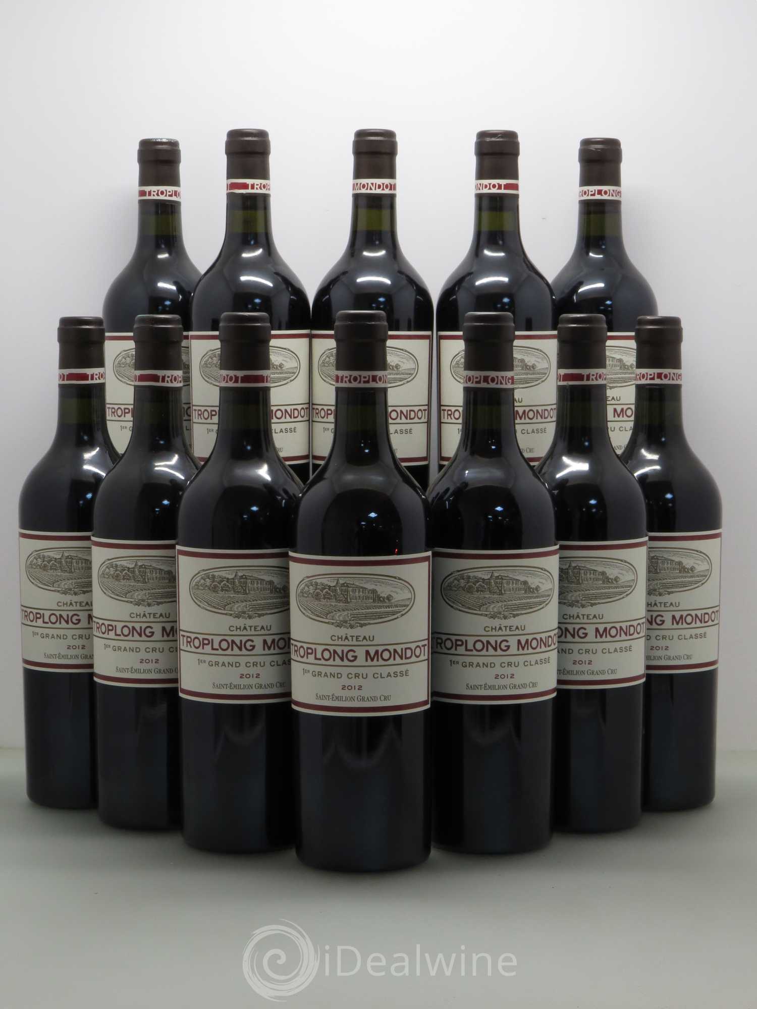 Château Troplong Mondot 1er Grand Cru Classé B 2012 - Lot de 12 bouteilles - 0