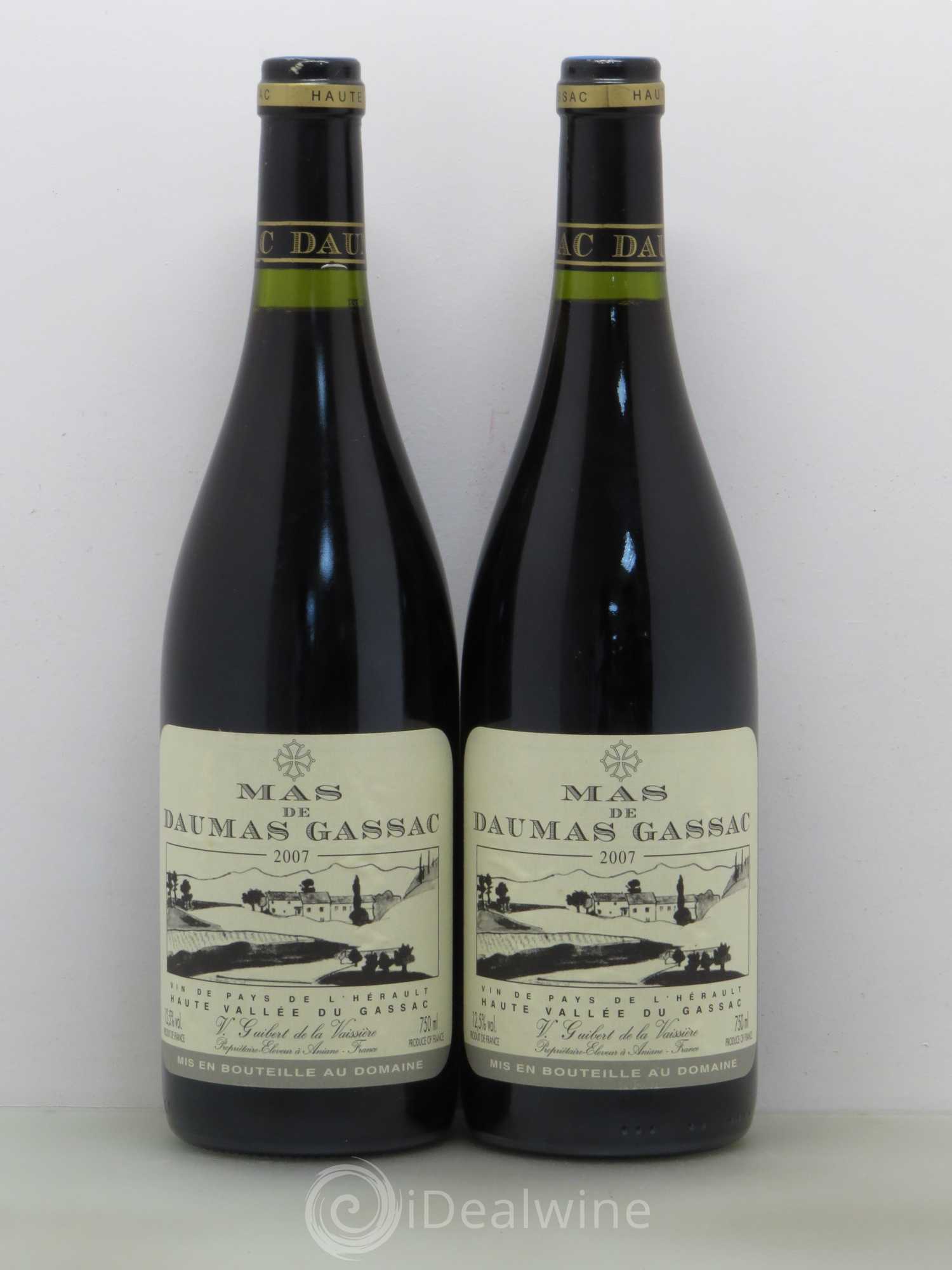 Saint-Guilhem-le-Désert - Cité d'Aniane Mas Daumas Gassac Famille Guibert de La Vaissière 2007 - Lot de 5 bouteilles - 2