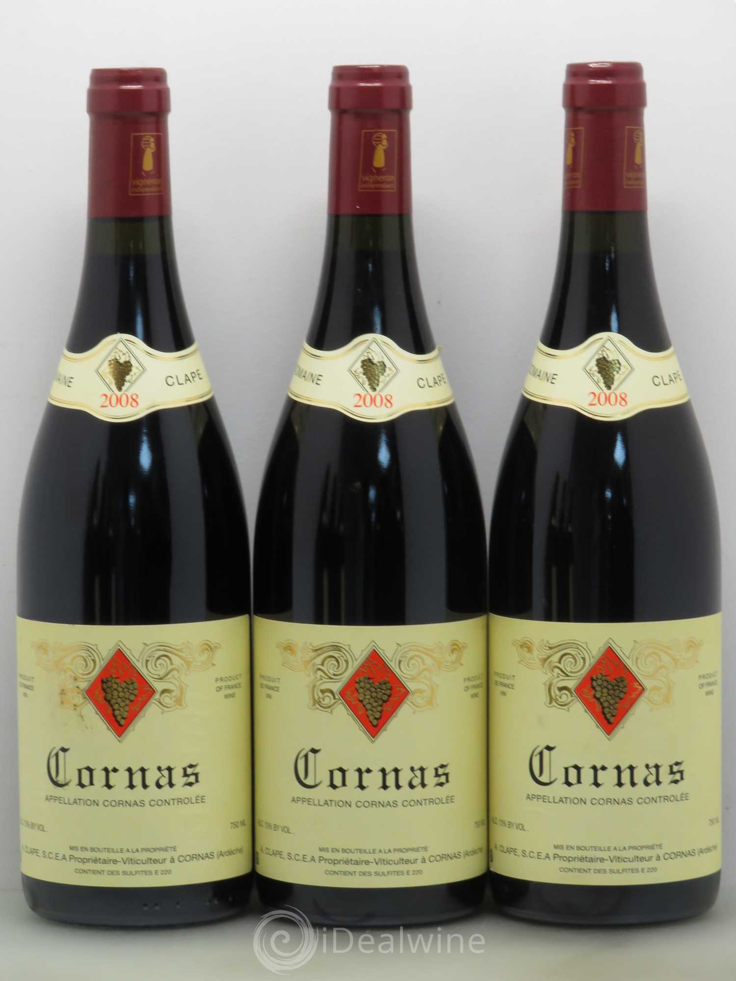 Cornas Auguste Clape 2008 - Lot de 6 bouteilles - 1