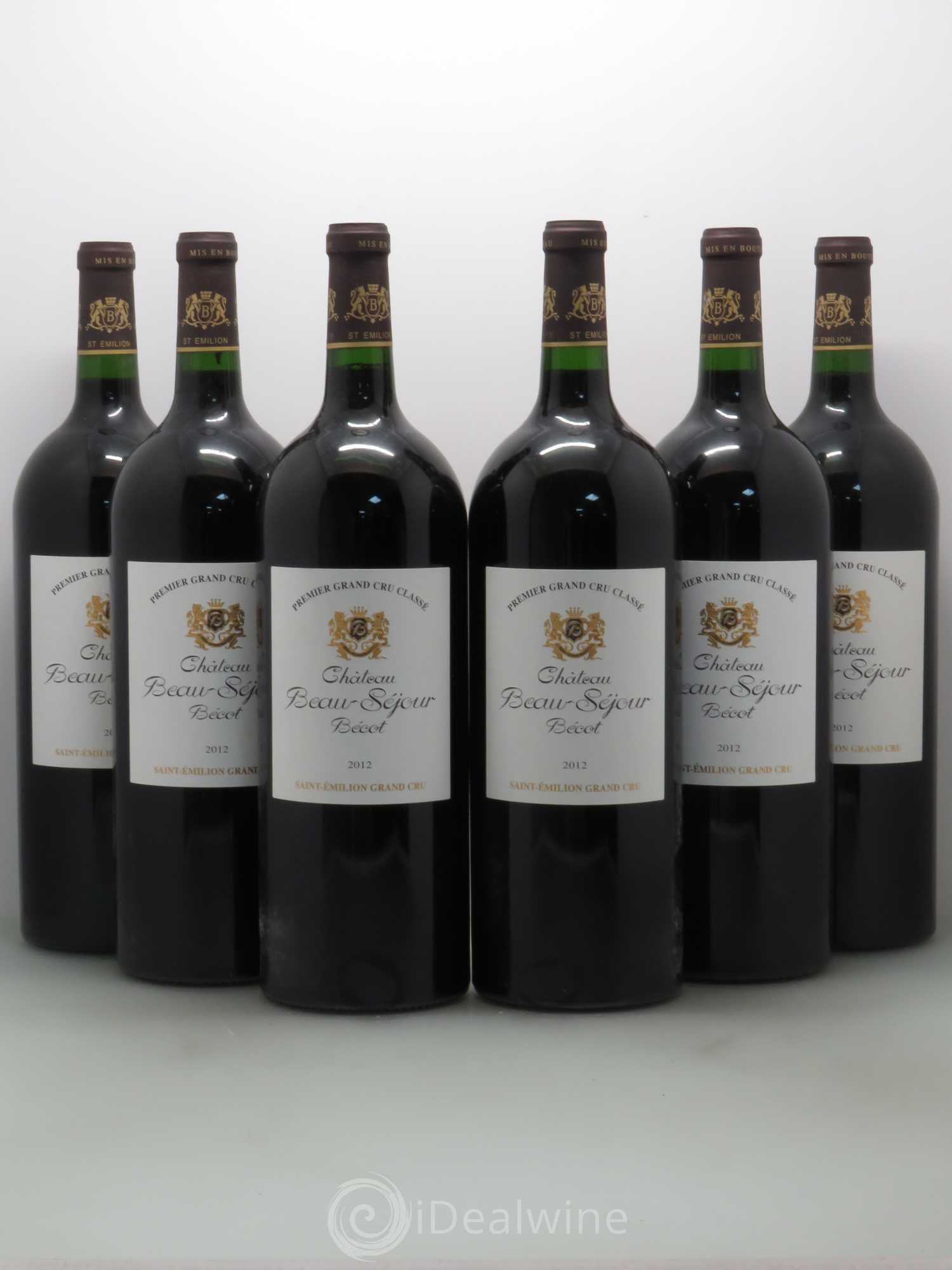 Château Beau-Séjour Bécot 1er Grand Cru Classé B 2012 - Posten von 6 Magnum - 0