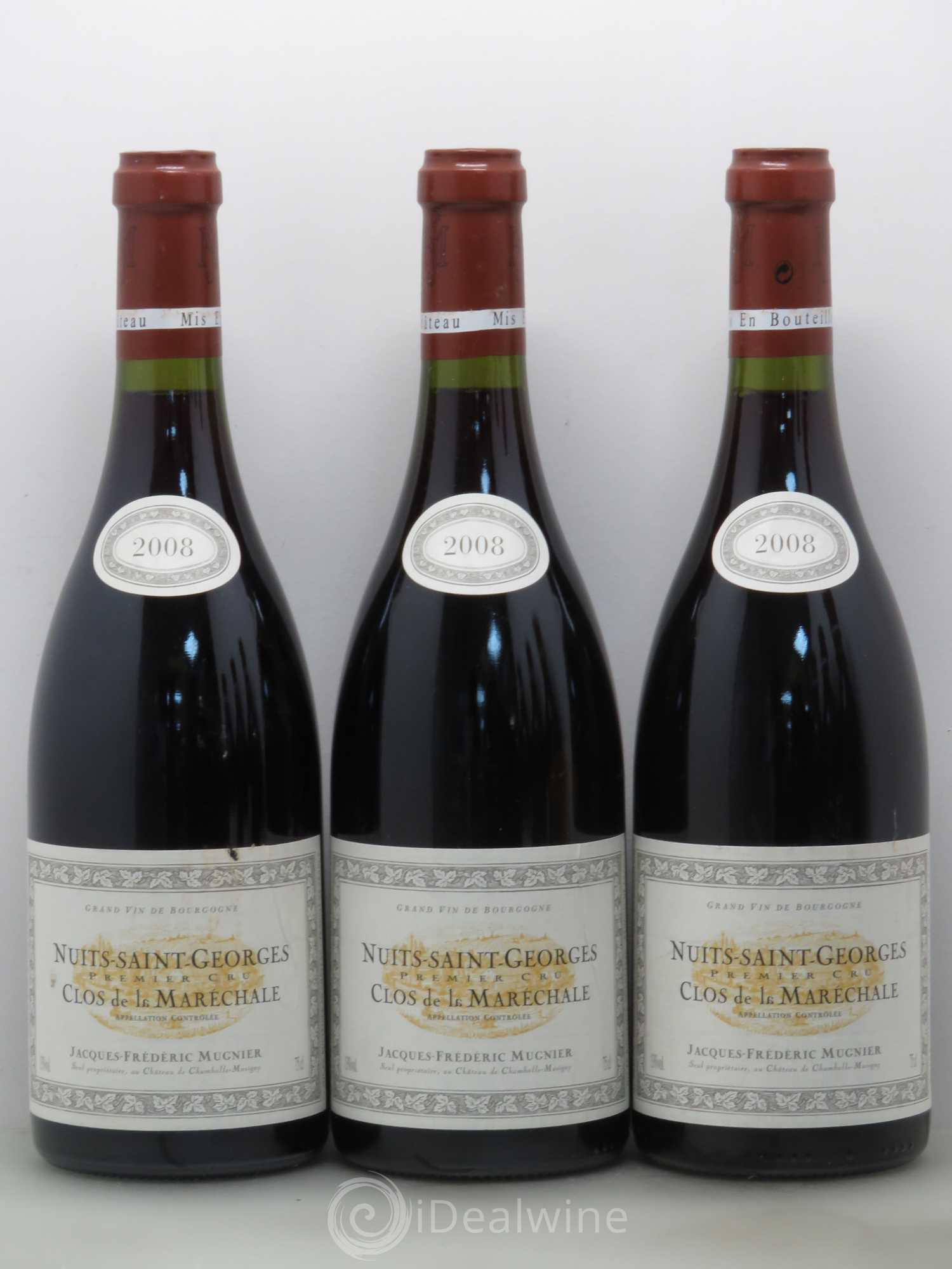 Nuits-Saint-Georges 1er Cru Clos de La Maréchale Jacques-Frédéric Mugnier 2008 - Lot de 12 bouteilles - 1