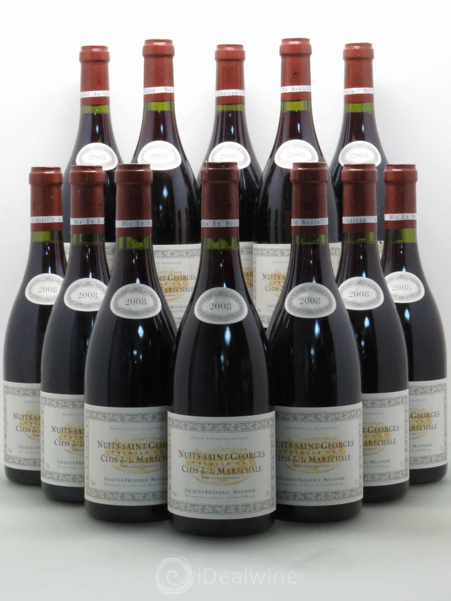 Nuits-Saint-Georges 1er Cru Clos de La Maréchale Jacques-Frédéric Mugnier 2008 - Lot de 12 bouteilles - 0