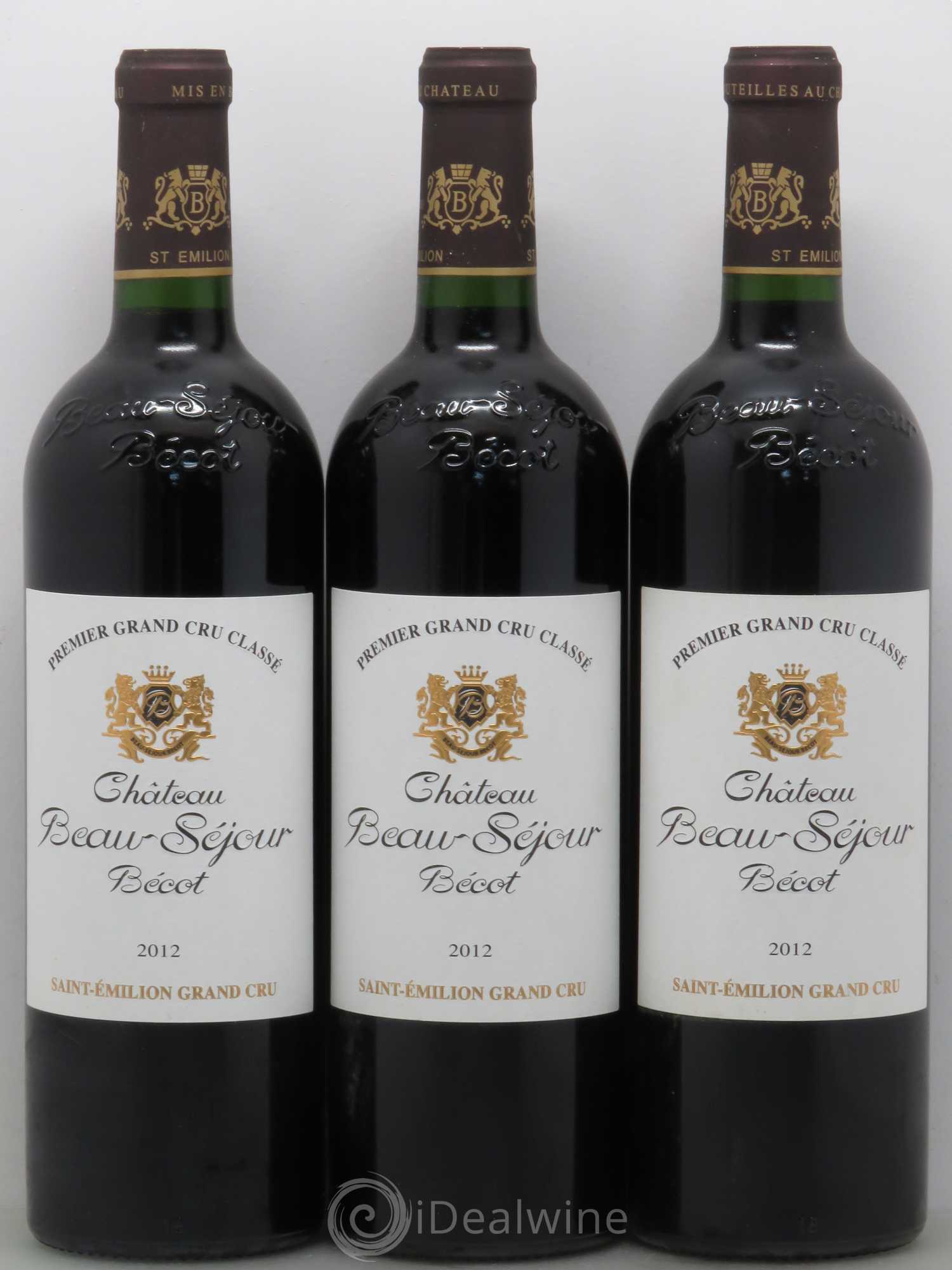 Château Beau-Séjour Bécot 1er Grand Cru Classé B 2012 - Lot de 12 bouteilles - 1