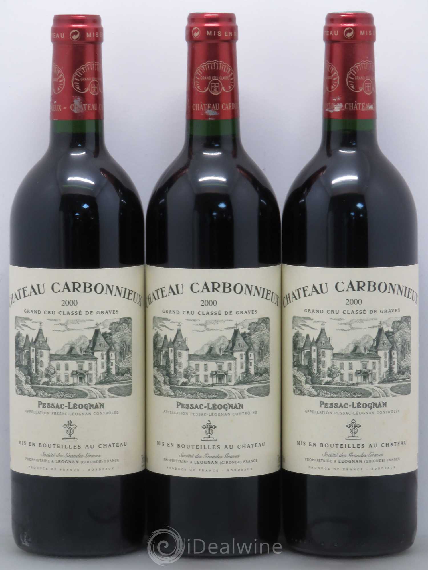 Château Carbonnieux Cru Classé de Graves 2000 - Lot de 6 bouteilles - 1