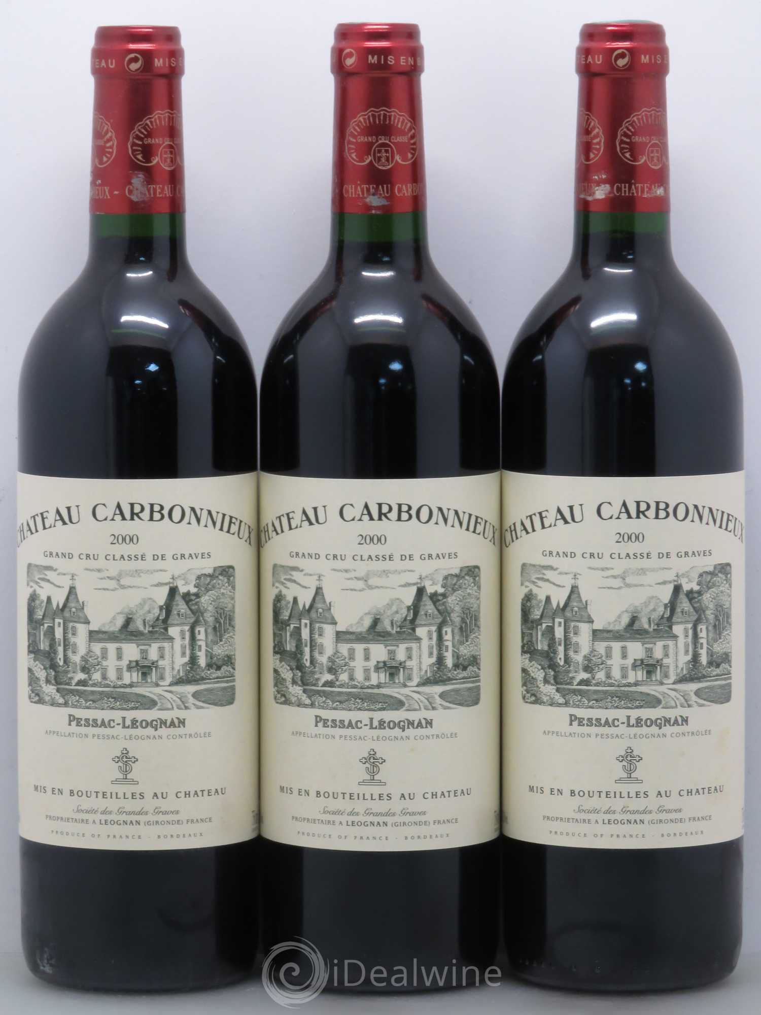 Château Carbonnieux Cru Classé de Graves 2000 - Lot de 6 bouteilles - 2