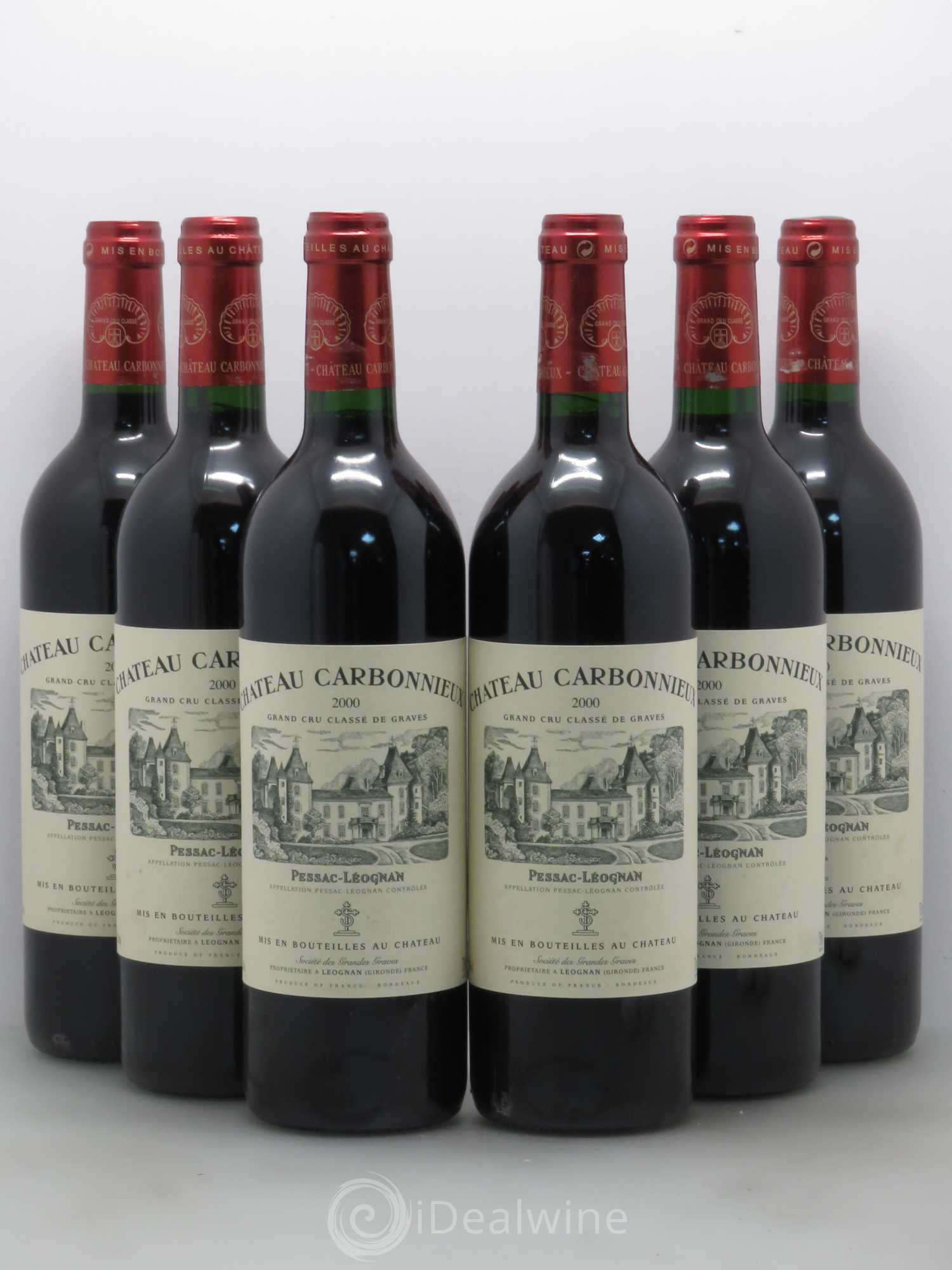 Château Carbonnieux Cru Classé de Graves 2000 - Lot de 6 bouteilles - 0