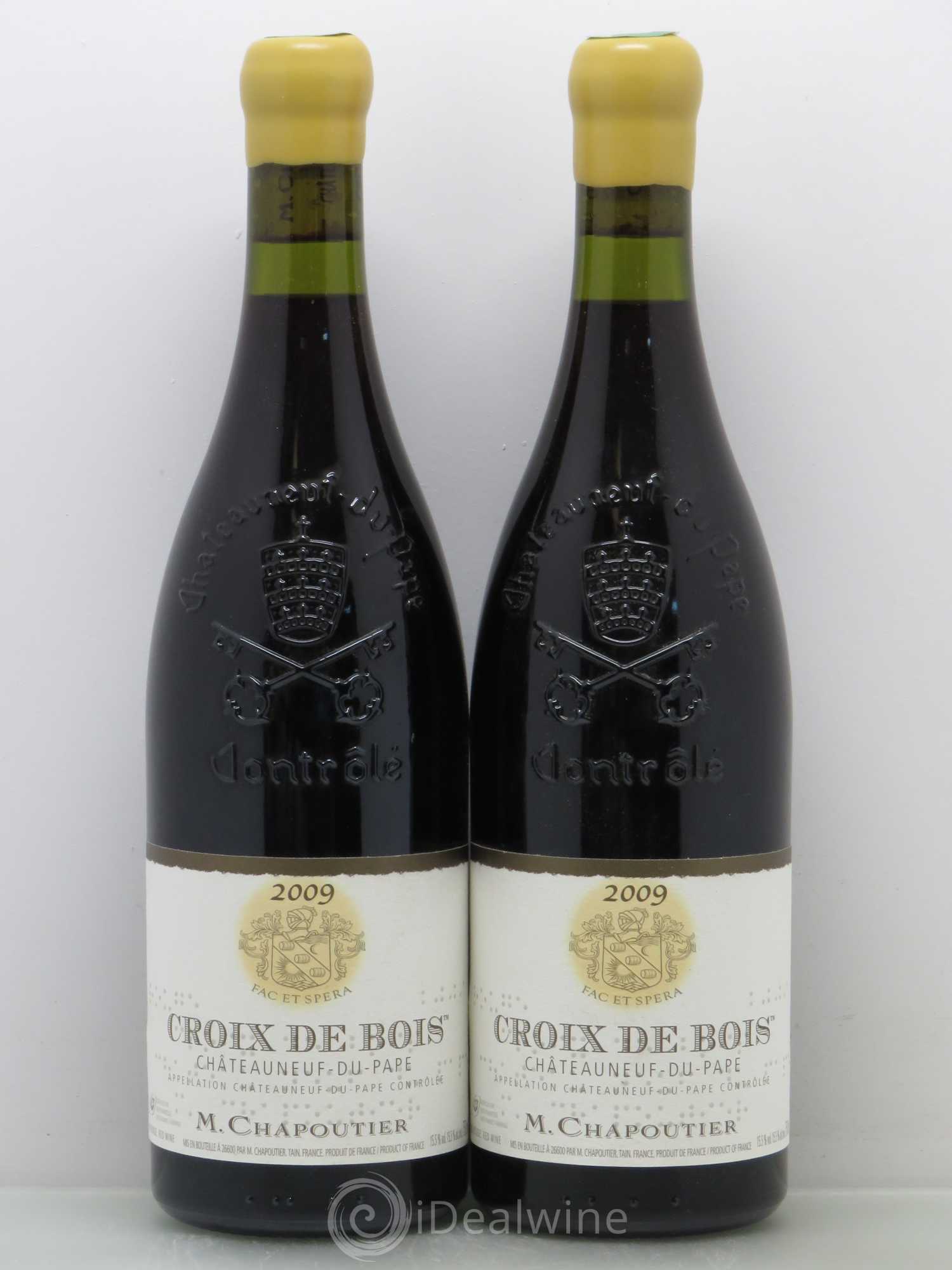 Châteauneuf-du-Pape Croix de Bois Chapoutier 2009 - Lot de 2 bouteilles - 0
