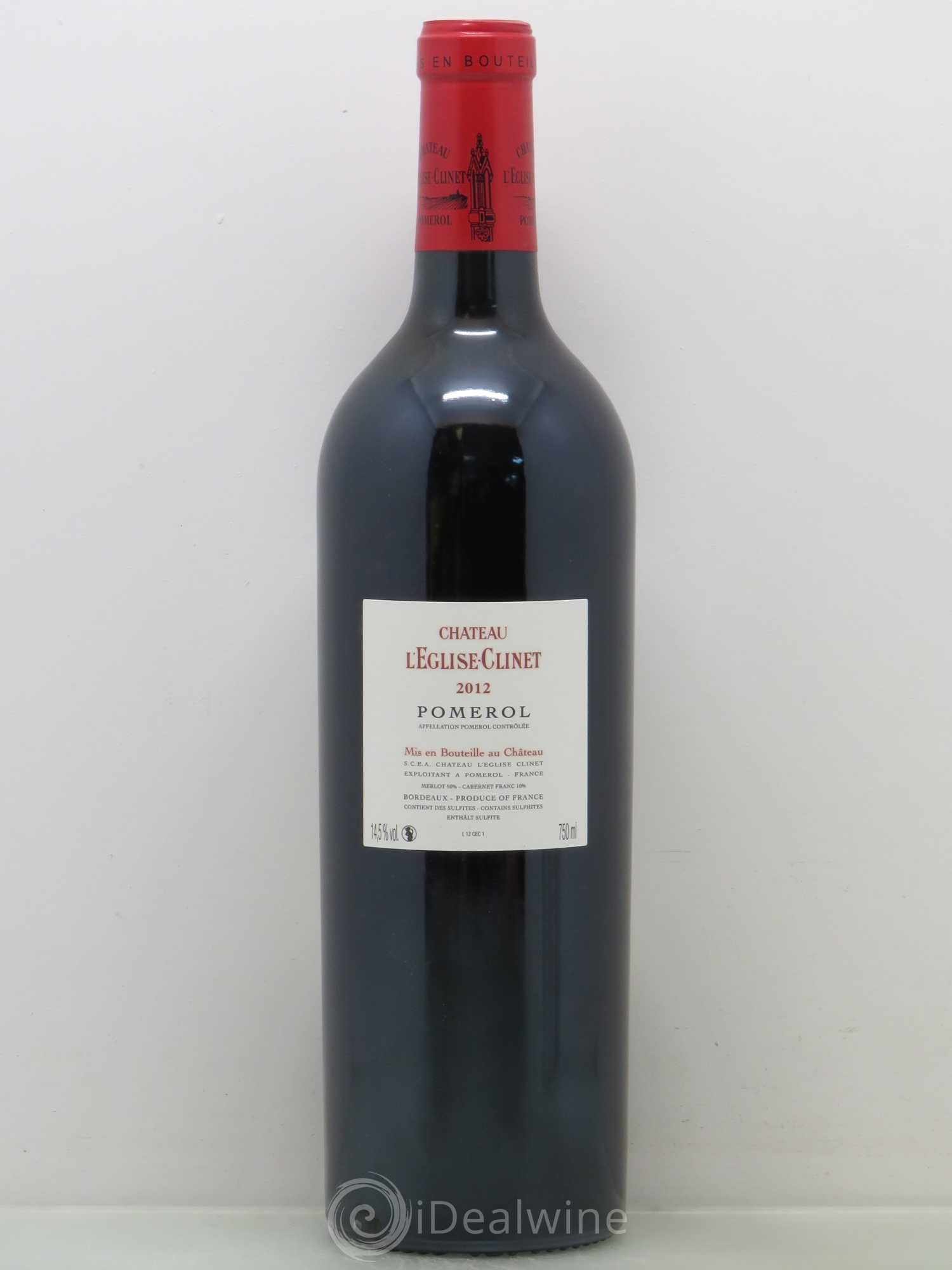 Château l' Église Clinet 2012 - Lot de 1 bouteille - 1