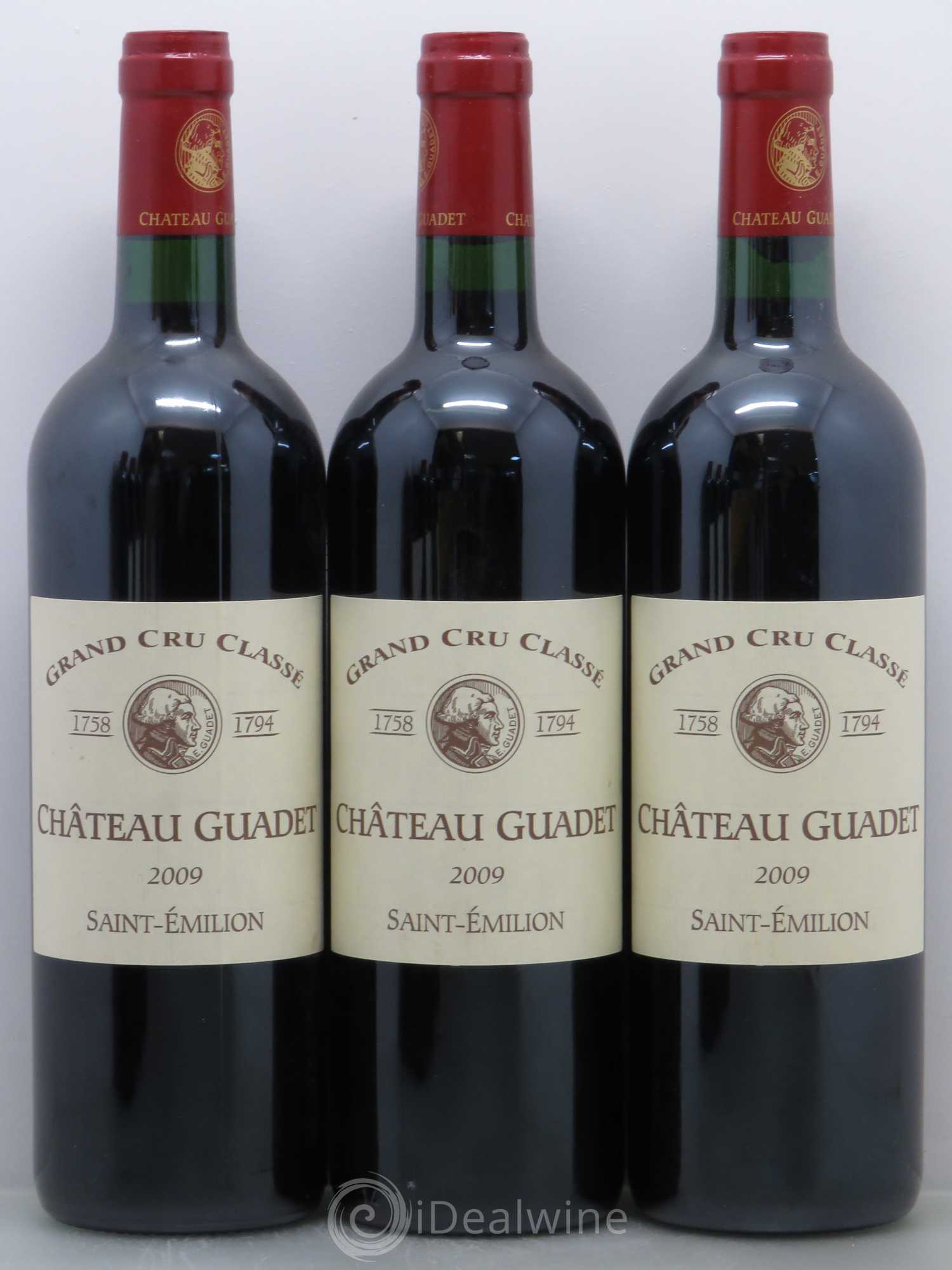 Saint-Émilion Château Guadet 2009 - Lot de 12 bouteilles - 1