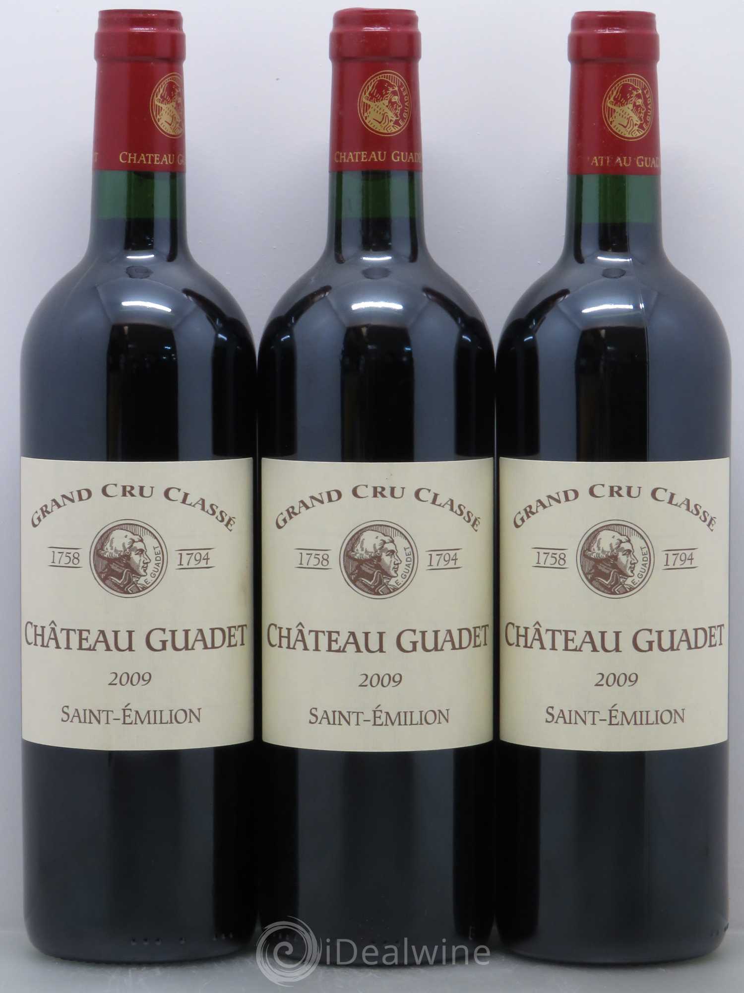Saint-Émilion Château Guadet 2009 - Lot de 12 bouteilles - 2