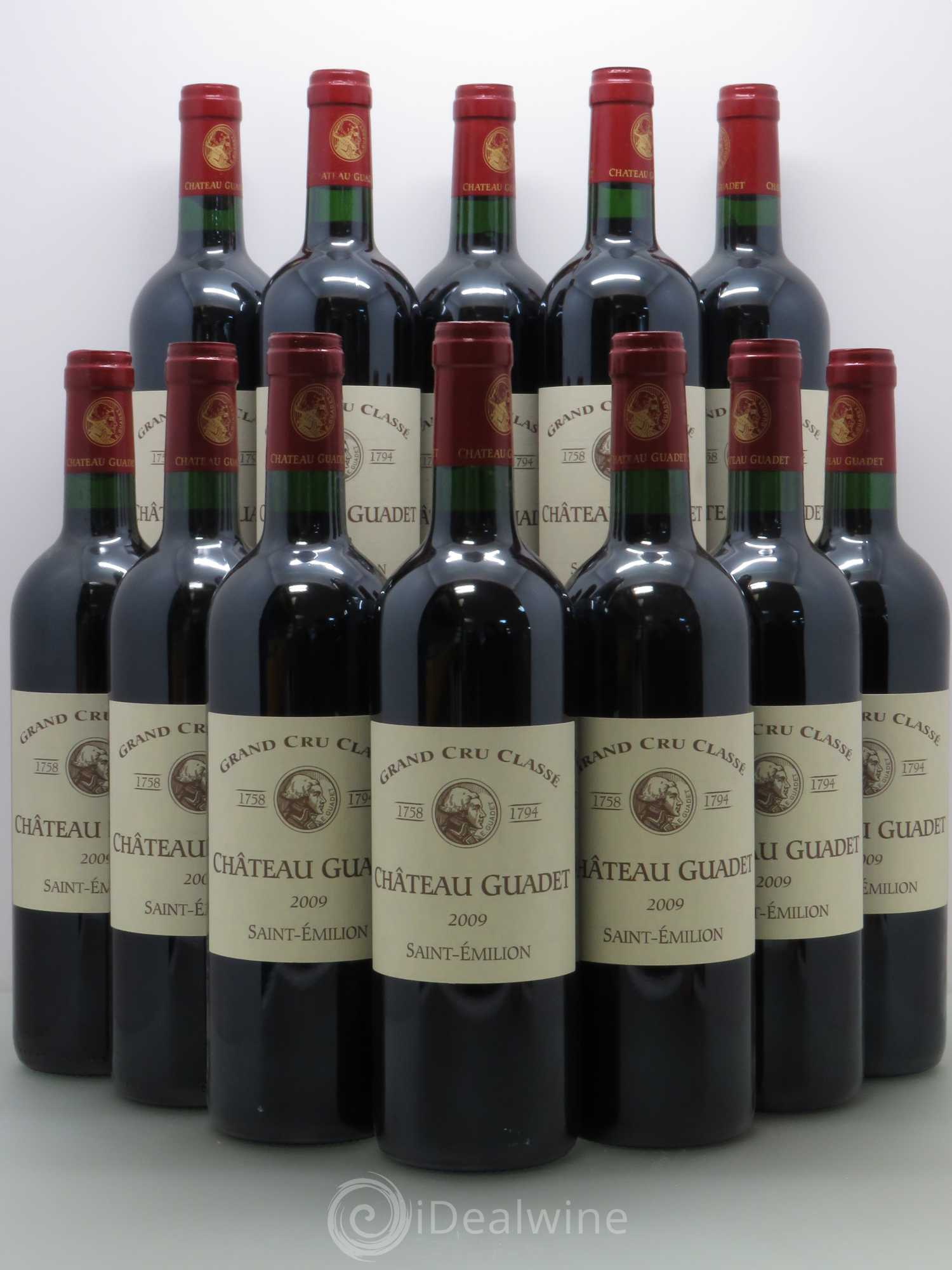 Saint-Émilion Château Guadet 2009 - Lot de 12 bouteilles - 0