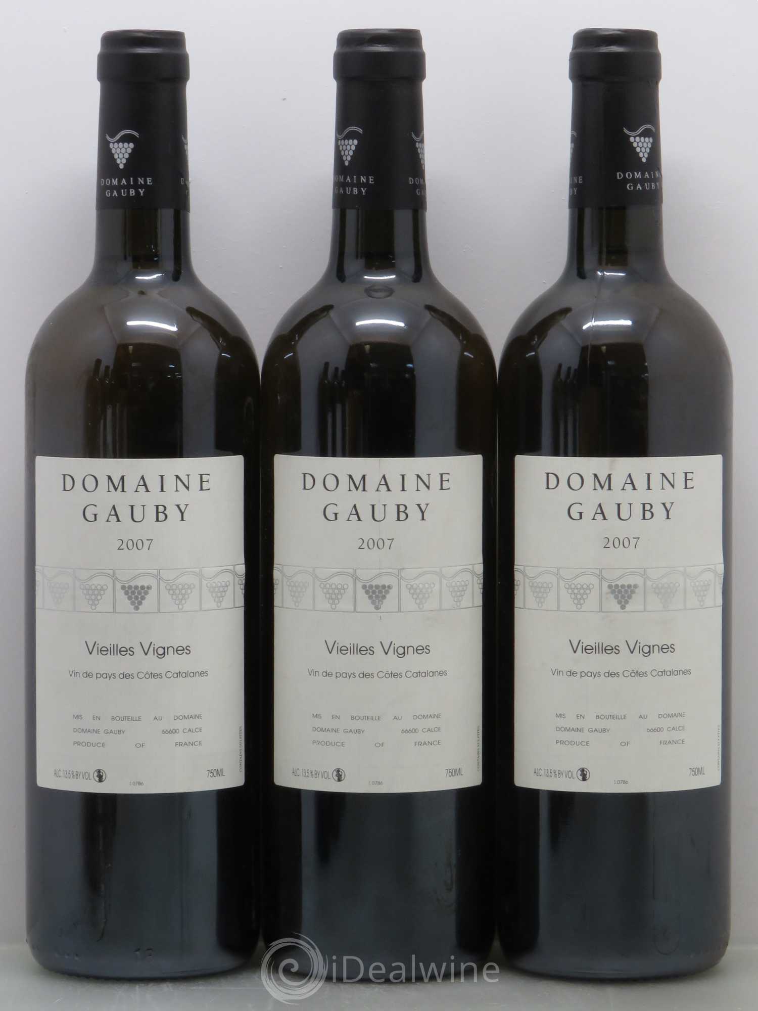 Côtes Catalanes Vieilles vignes Gauby (Domaine) 2007 - Lot de 6 bouteilles - 1