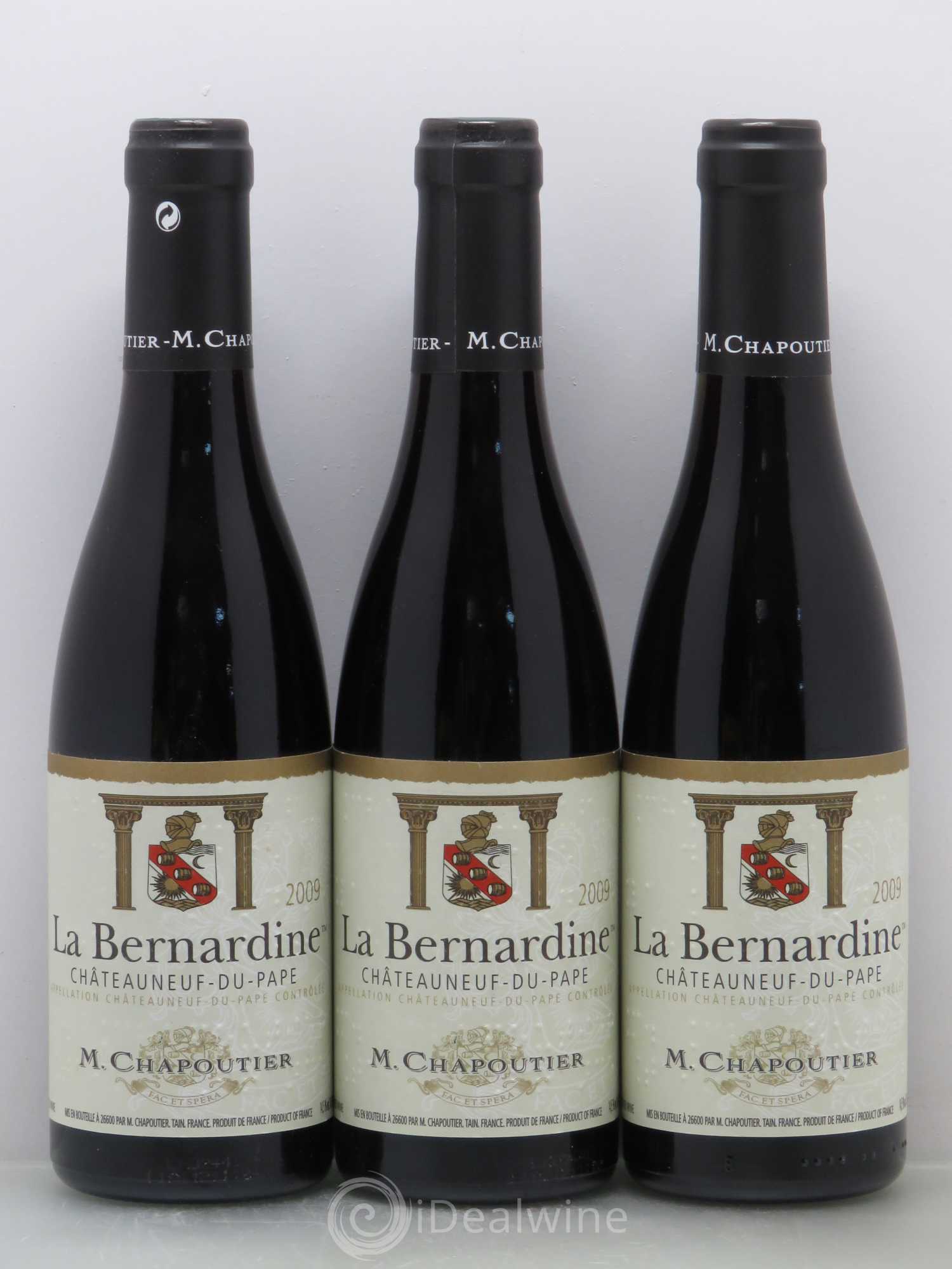 Châteauneuf-du-Pape La Bernardine Chapoutier 2009 - Lot de 6 demi bouteilles - 2
