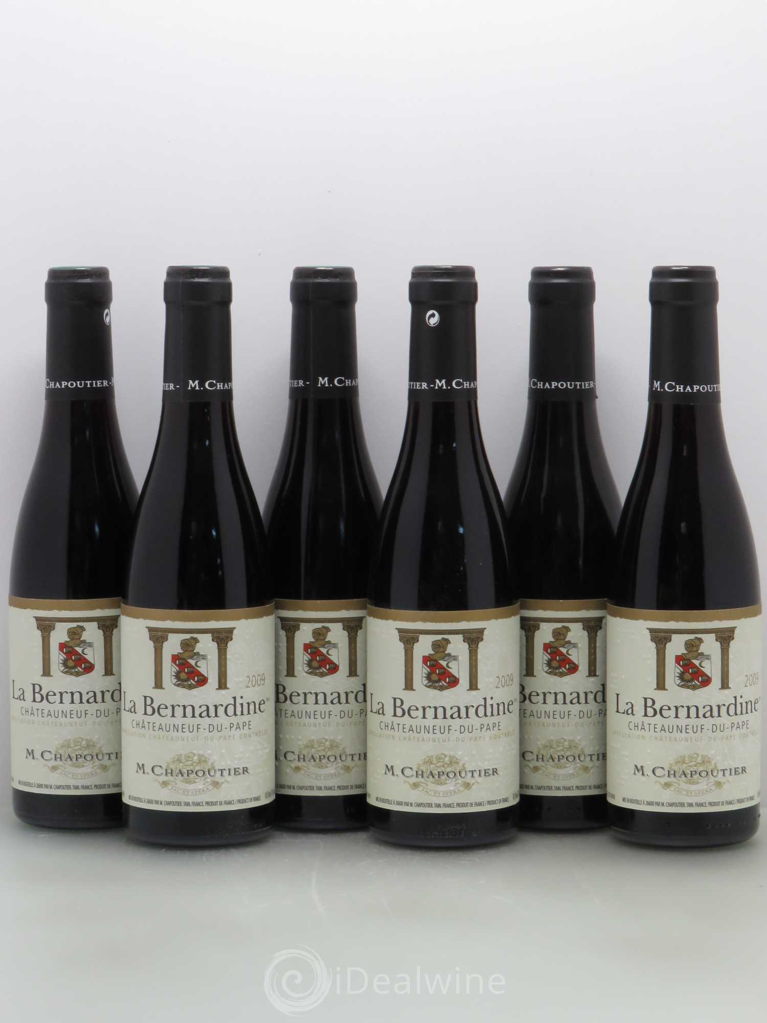 Châteauneuf-du-Pape La Bernardine Chapoutier 2009 - Lot de 6 demi bouteilles - 0