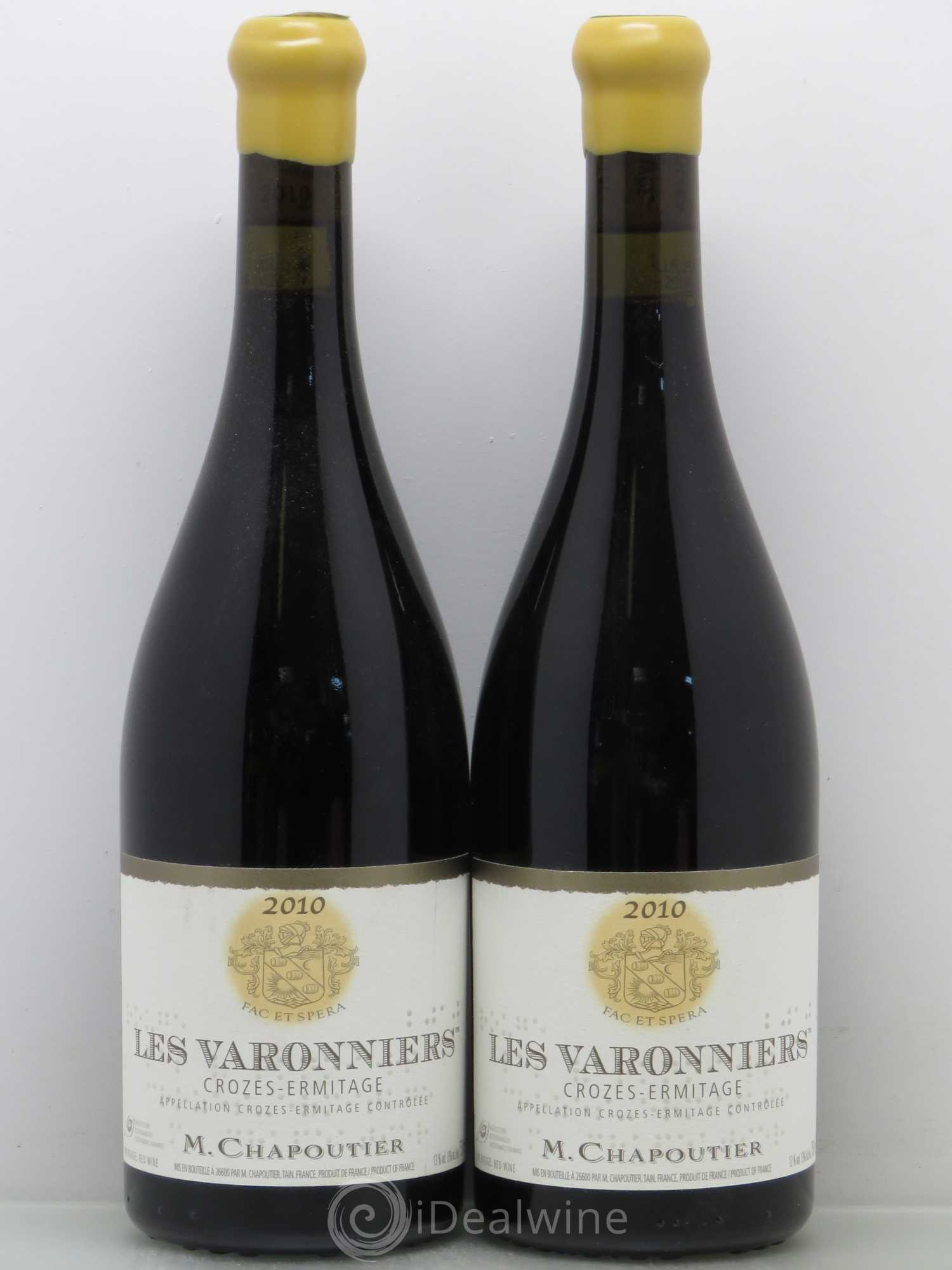 Crozes-Hermitage Les Varonniers Chapoutier 2010 - Lot de 2 bouteilles - 0