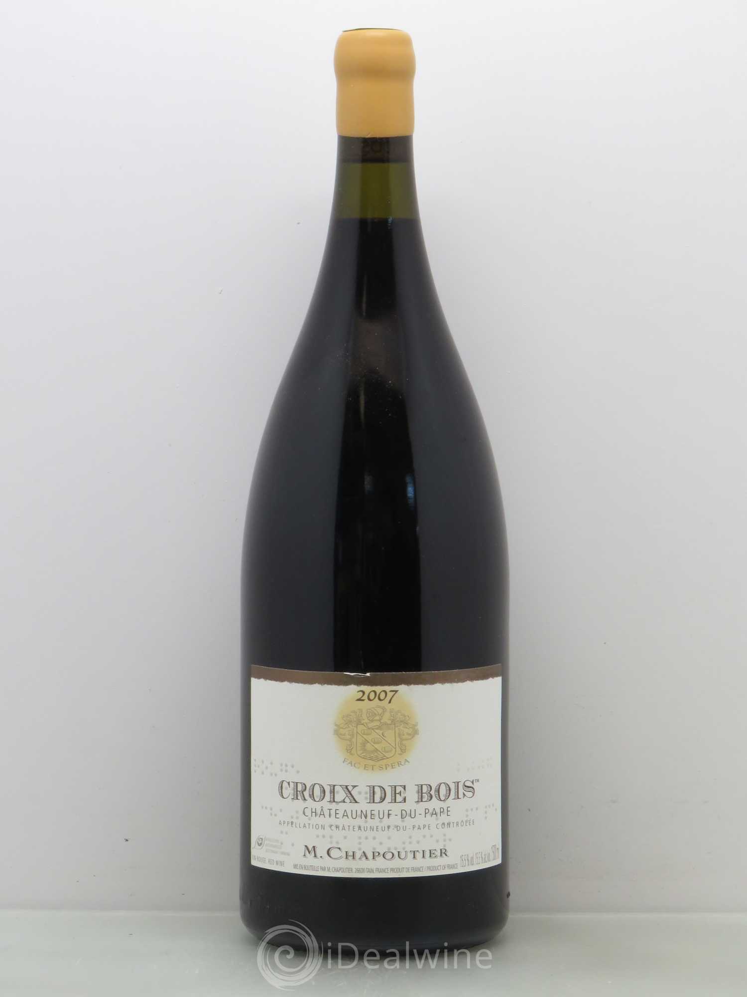 Châteauneuf-du-Pape Croix de Bois Chapoutier 2007 - Lot de 1 magnum - 0