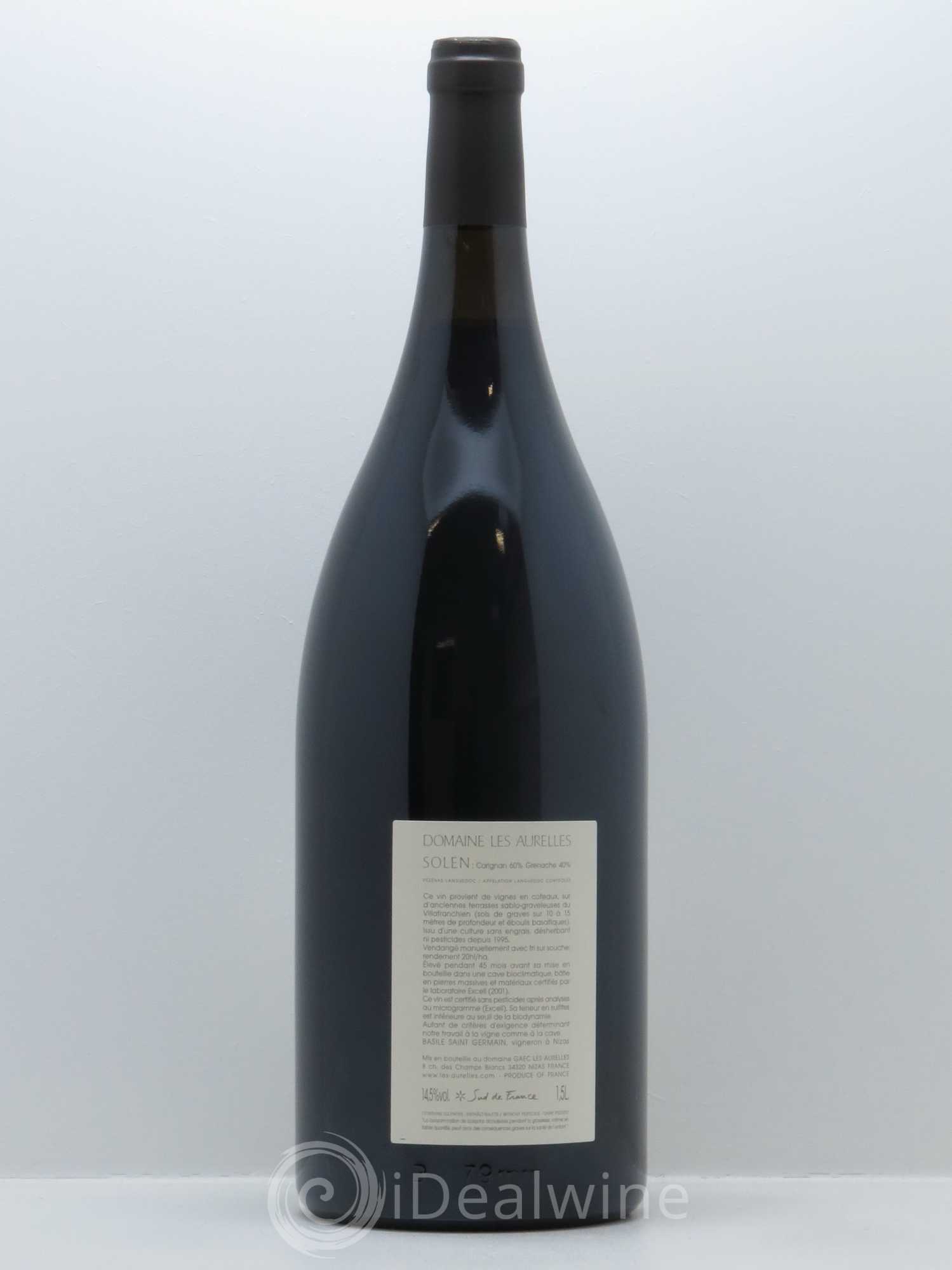 Languedoc Pézenas Solen Domaine les Aurelles 2012 - Lot de 1 magnum - 1