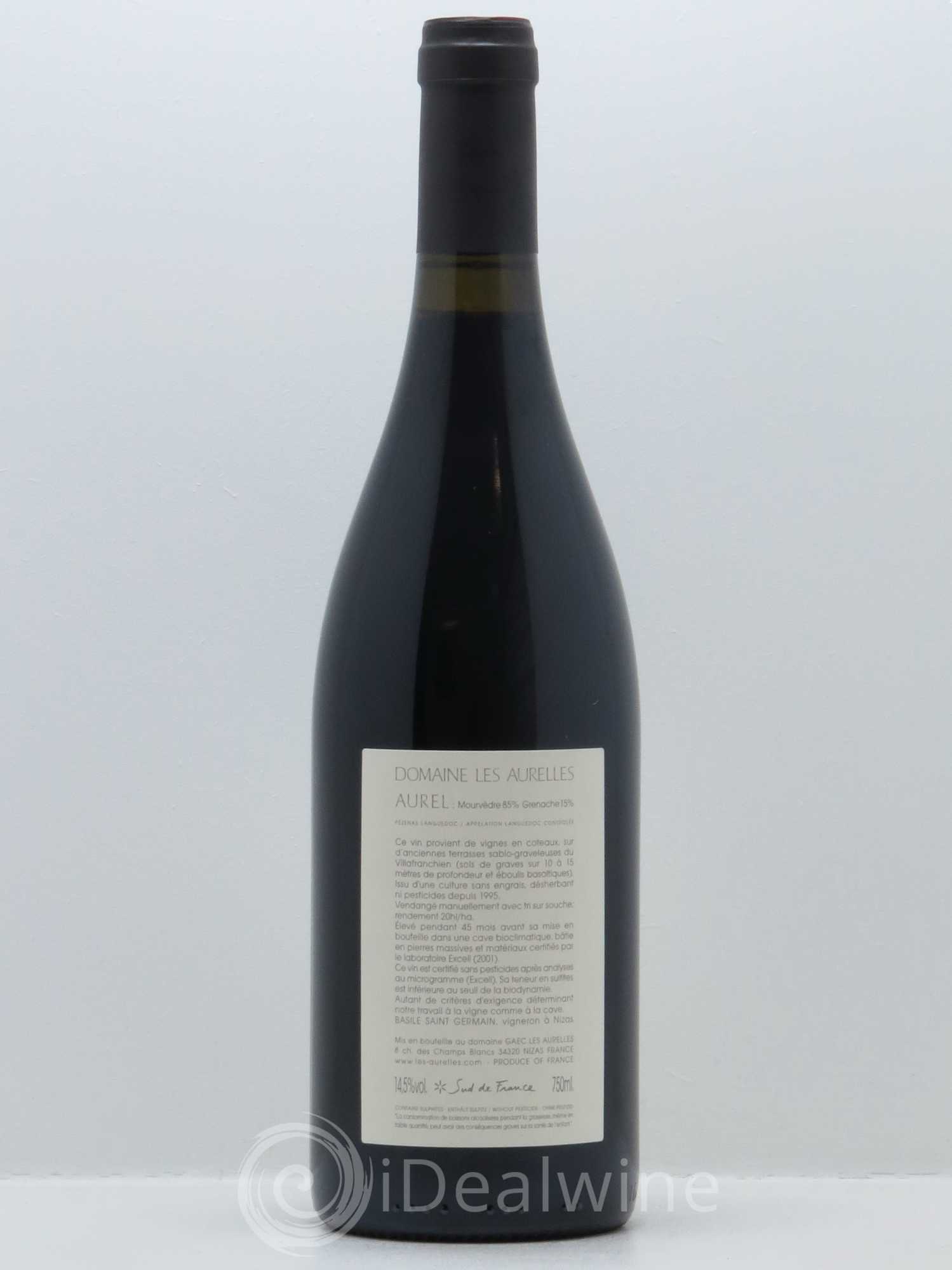 Languedoc Pézenas Aurel Domaine les Aurelles 2012 - Lot de 1 bouteille - 1