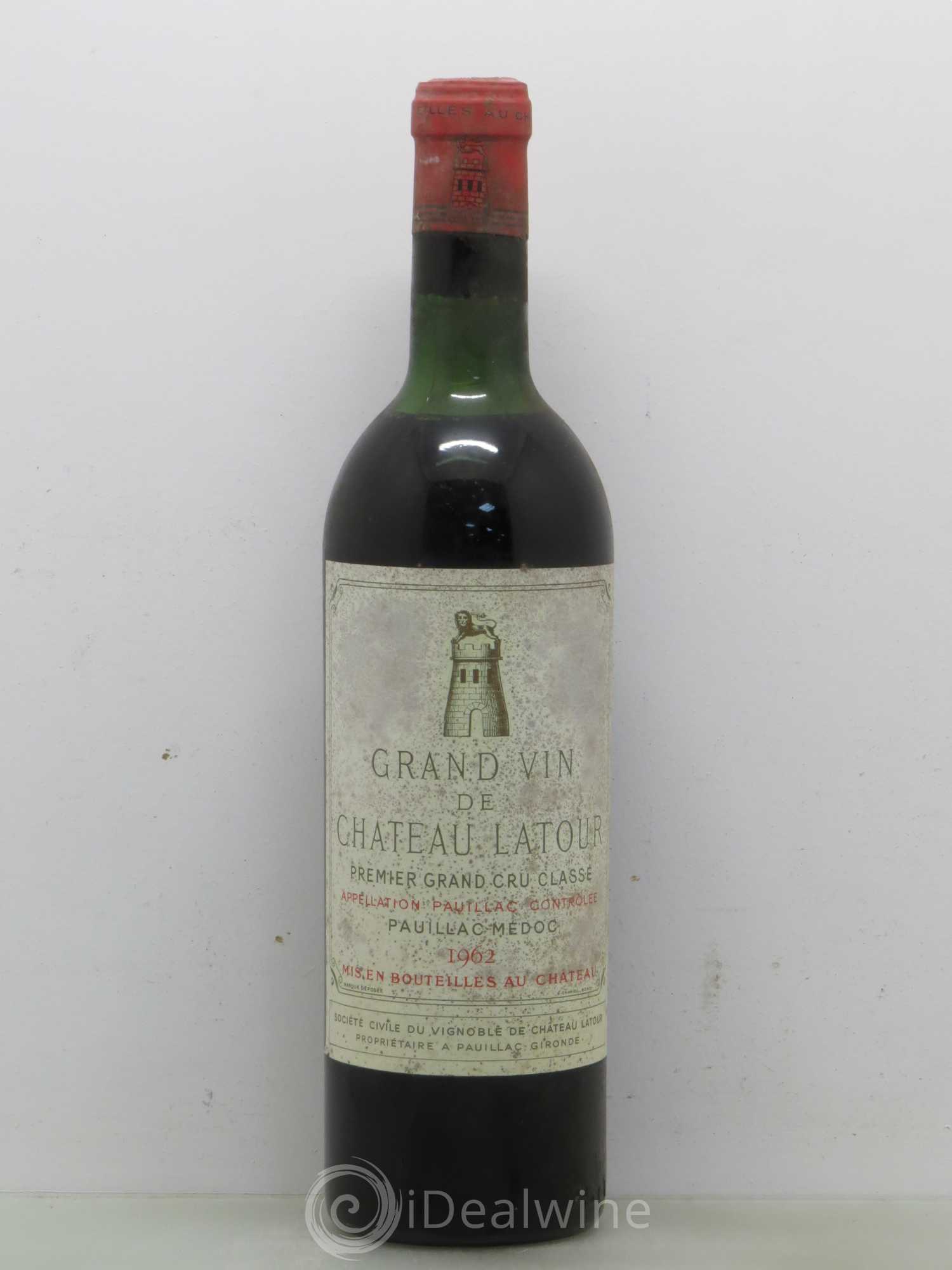 Château Latour 1er Grand Cru Classé 1962 - Lot de 1 bouteille - 0