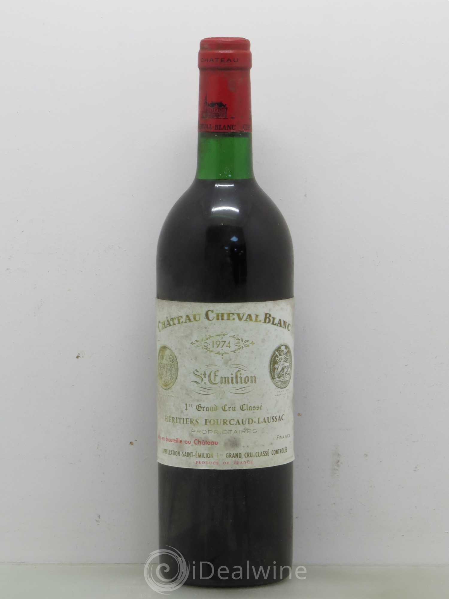 Château Cheval Blanc 1er Grand Cru Classé A 1974 - Lot de 1 bouteille - 0