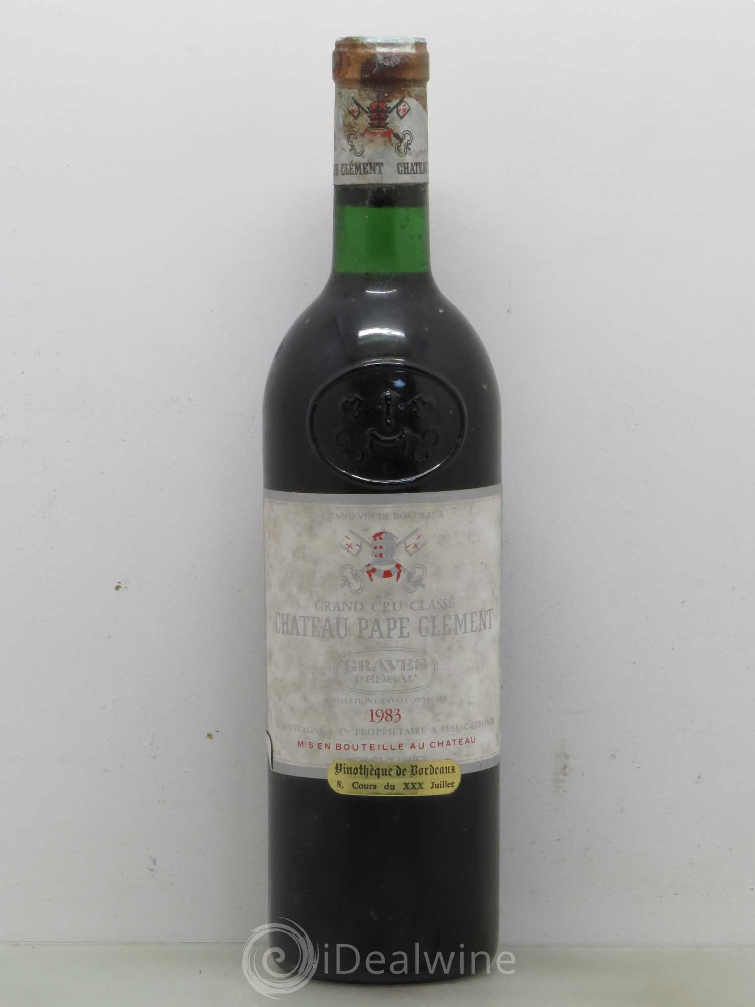 Château Pape Clément Cru Classé de Graves 1983 - Lot de 1 bouteille - 0