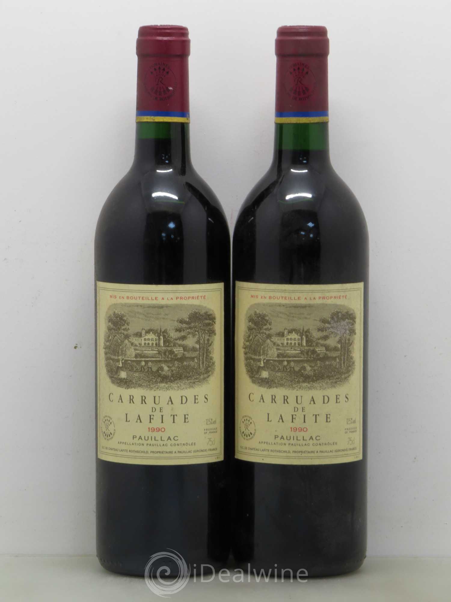 Carruades de Lafite Rothschild Second Vin 1990 - Lot de 5 bouteilles - 2