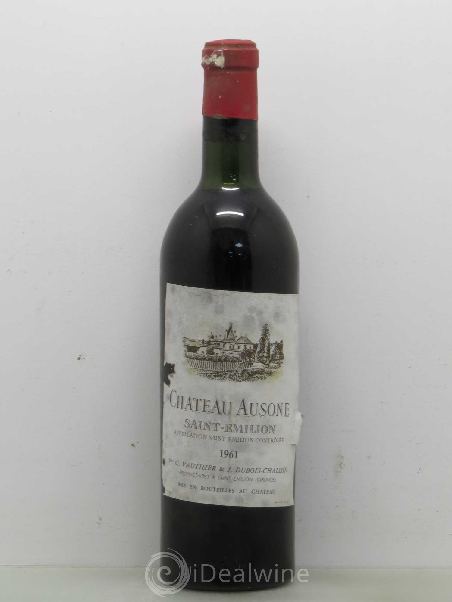 Château Ausone 1er Grand Cru Classé A 1961 - Lot de 1 bouteille - 0
