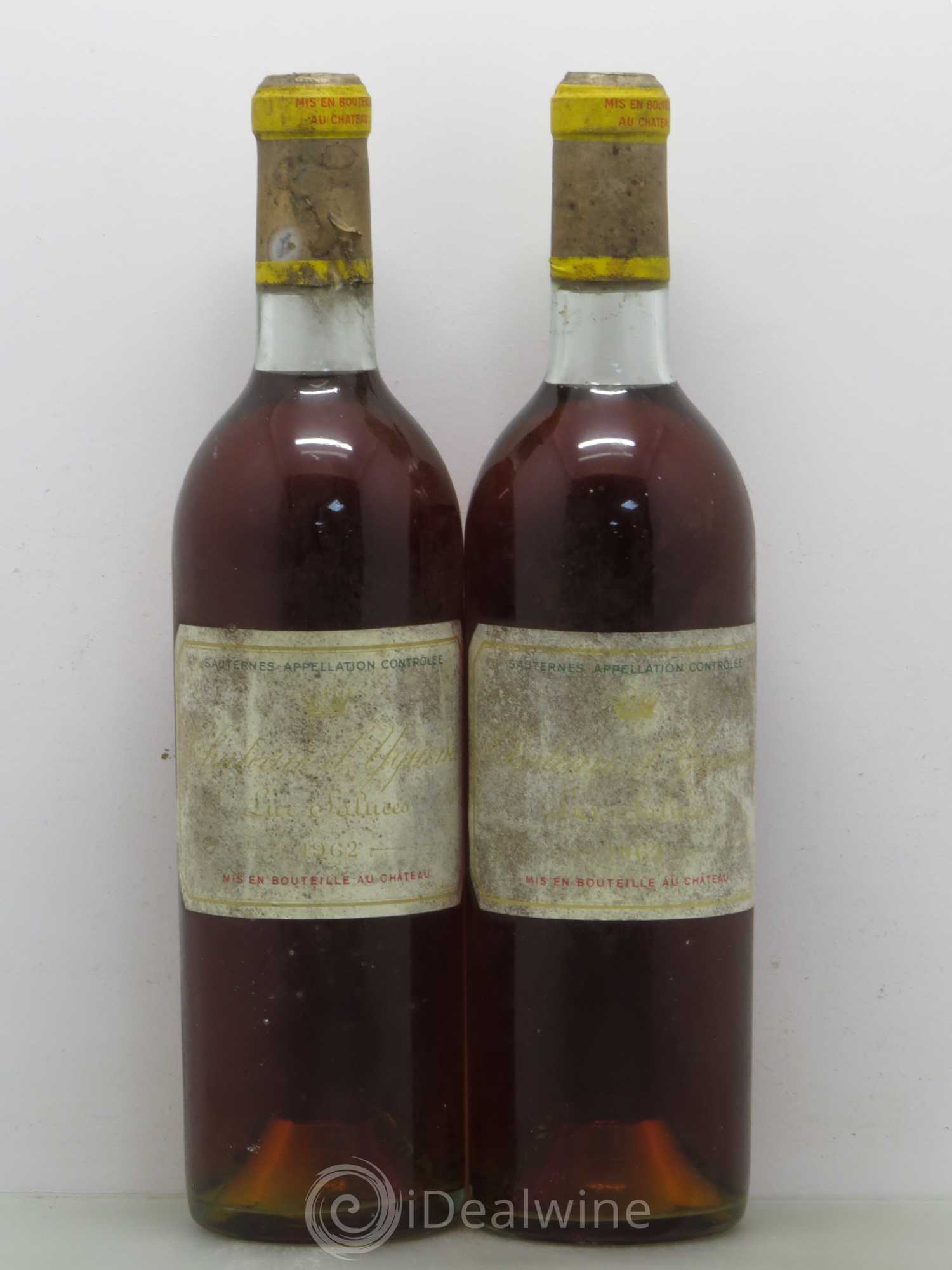 Château d' Yquem 1er Cru Classé Supérieur 1962 - Lotto di 2 bottiglie - 0