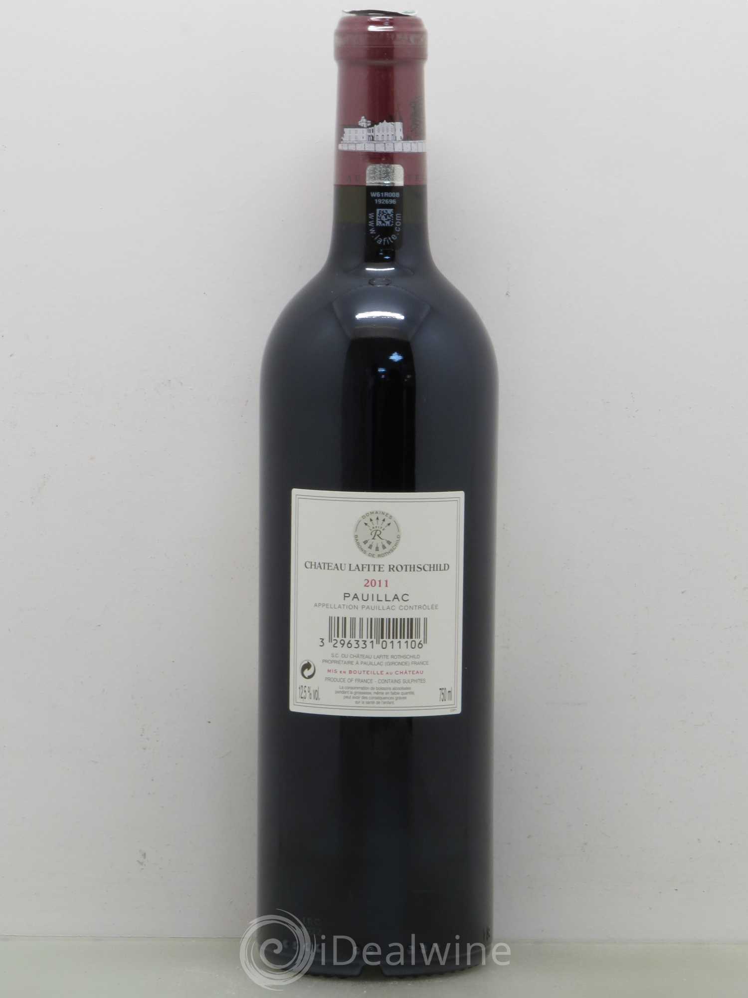 Château Lafite Rothschild 1er Grand Cru Classé 2011 - Lot de 1 bouteille - 1