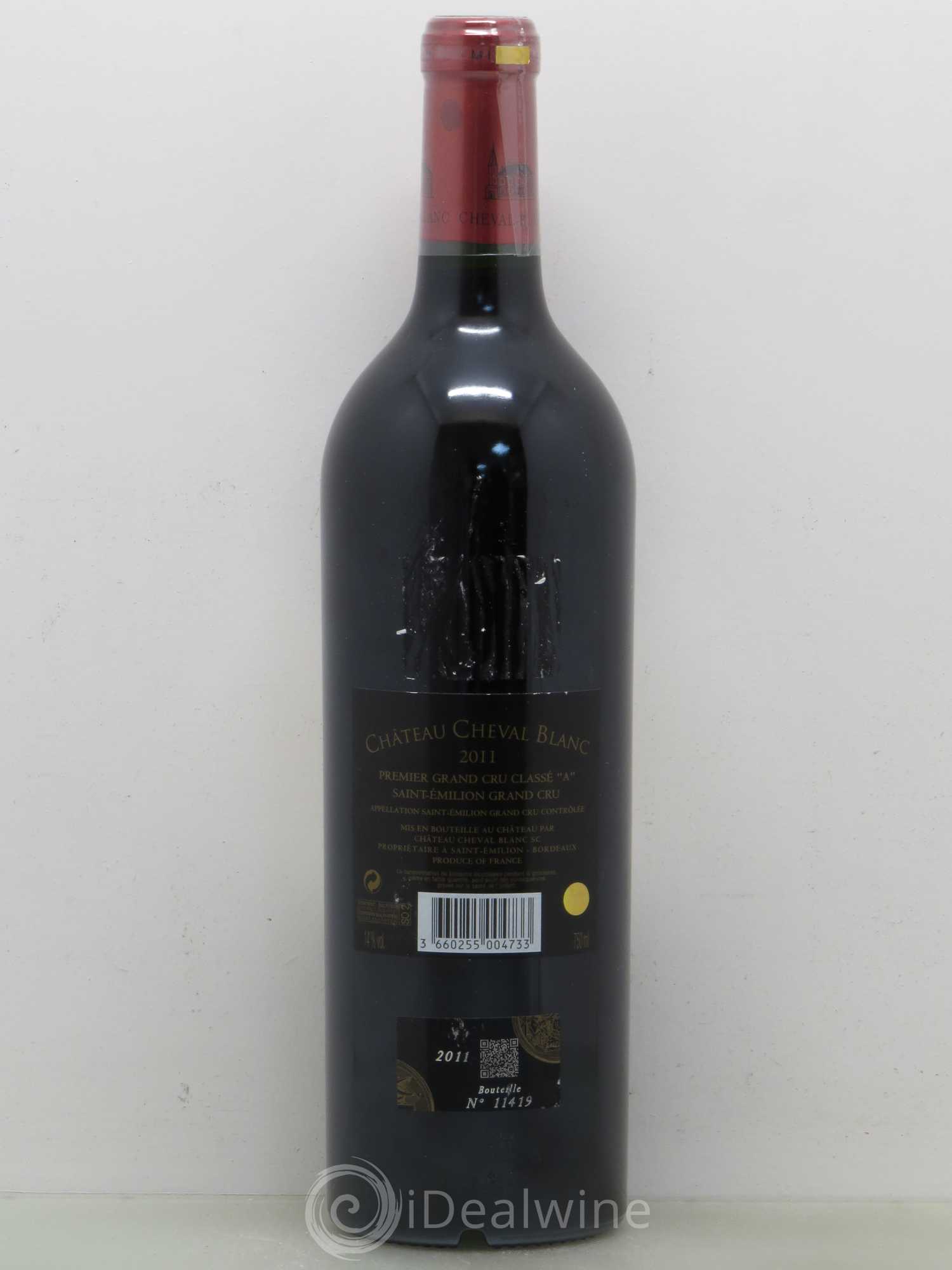 Château Cheval Blanc 1er Grand Cru Classé A 2011 - Lot de 1 bouteille - 1