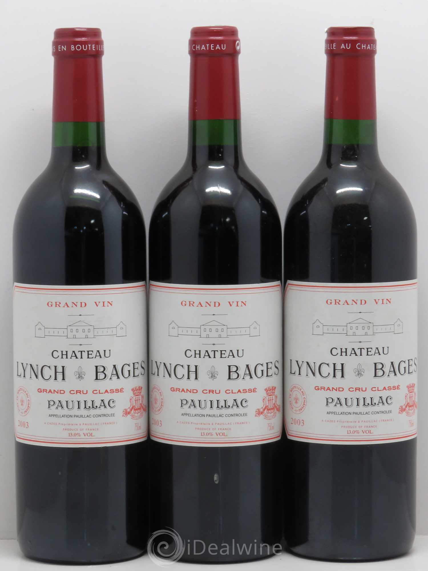 Château Lynch Bages 5ème Grand Cru Classé 2003 - Lot de 6 bouteilles - 2
