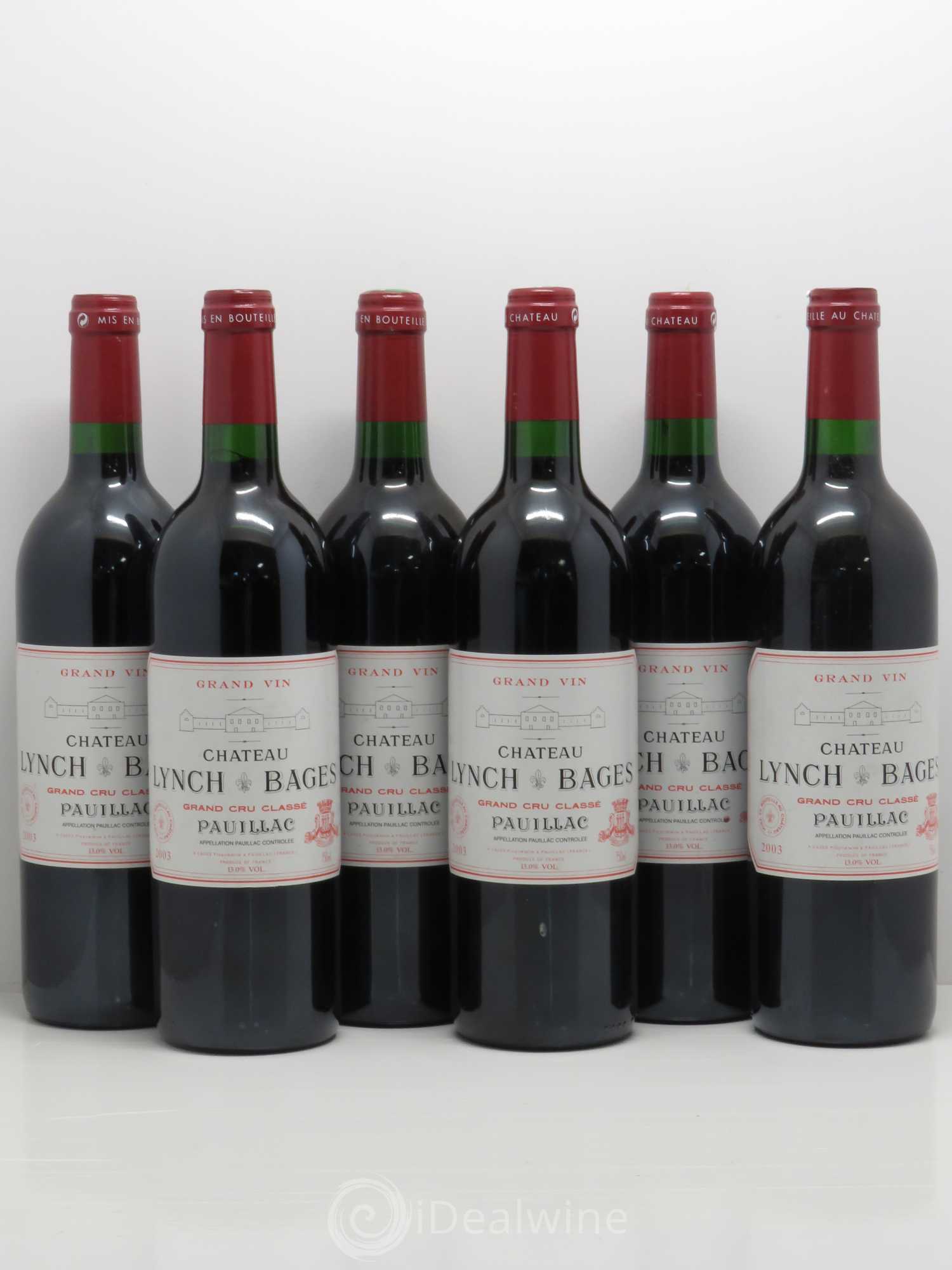 Château Lynch Bages 5ème Grand Cru Classé 2003 - Lot de 6 bouteilles - 0