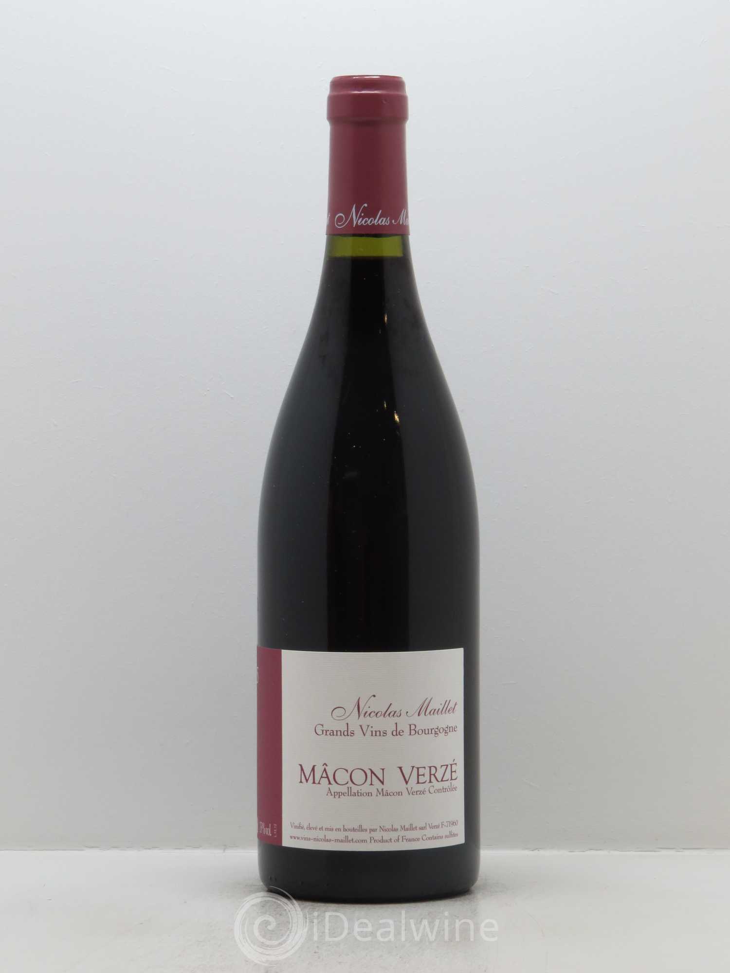 Mâcon-Verzé Nicolas Maillet 2015 - Lot de 1 bouteille - 0