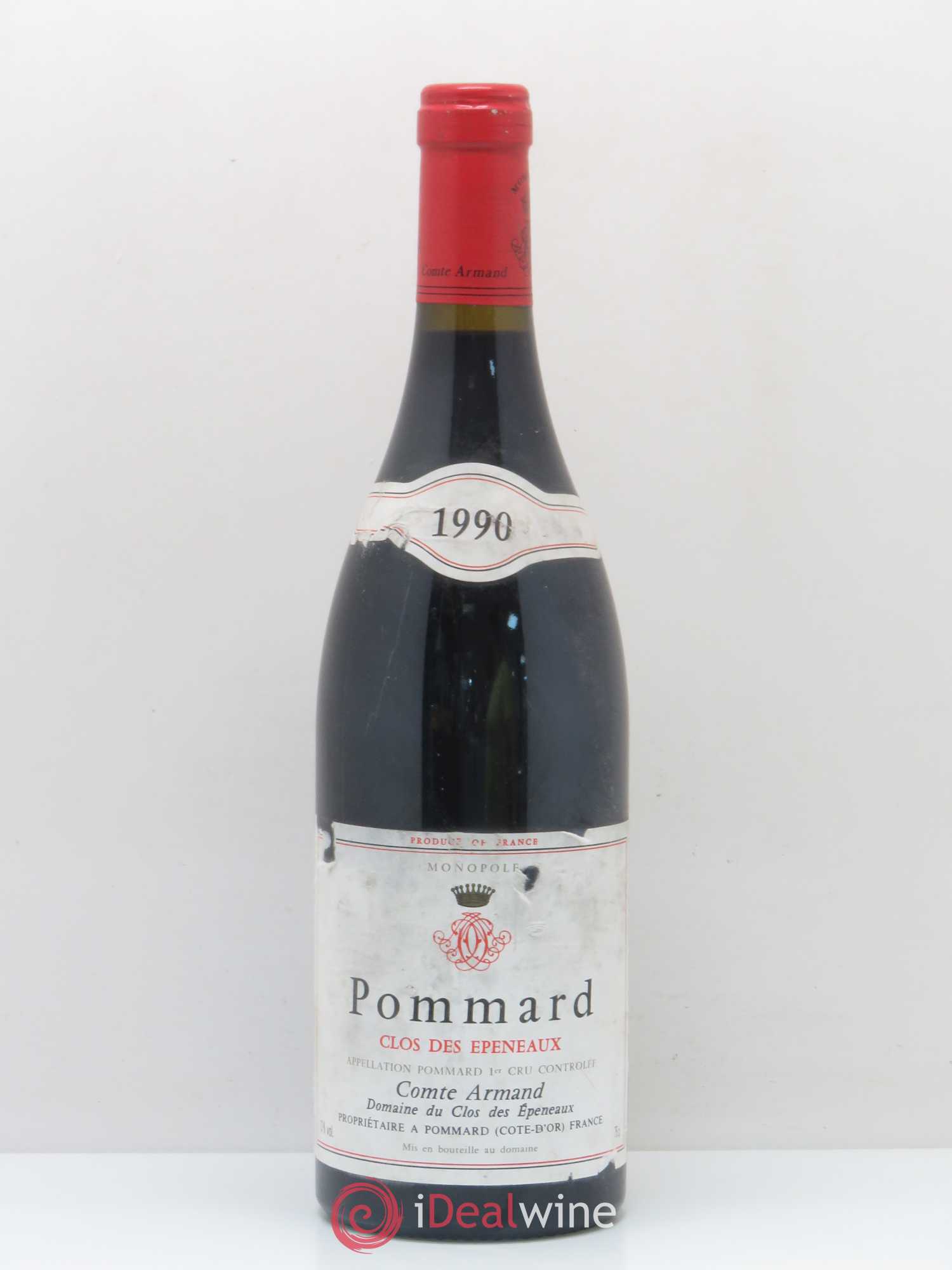 Pommard 1er Cru Clos des Epeneaux Comte Armand 1990 - Lot de 1 bouteille - 0