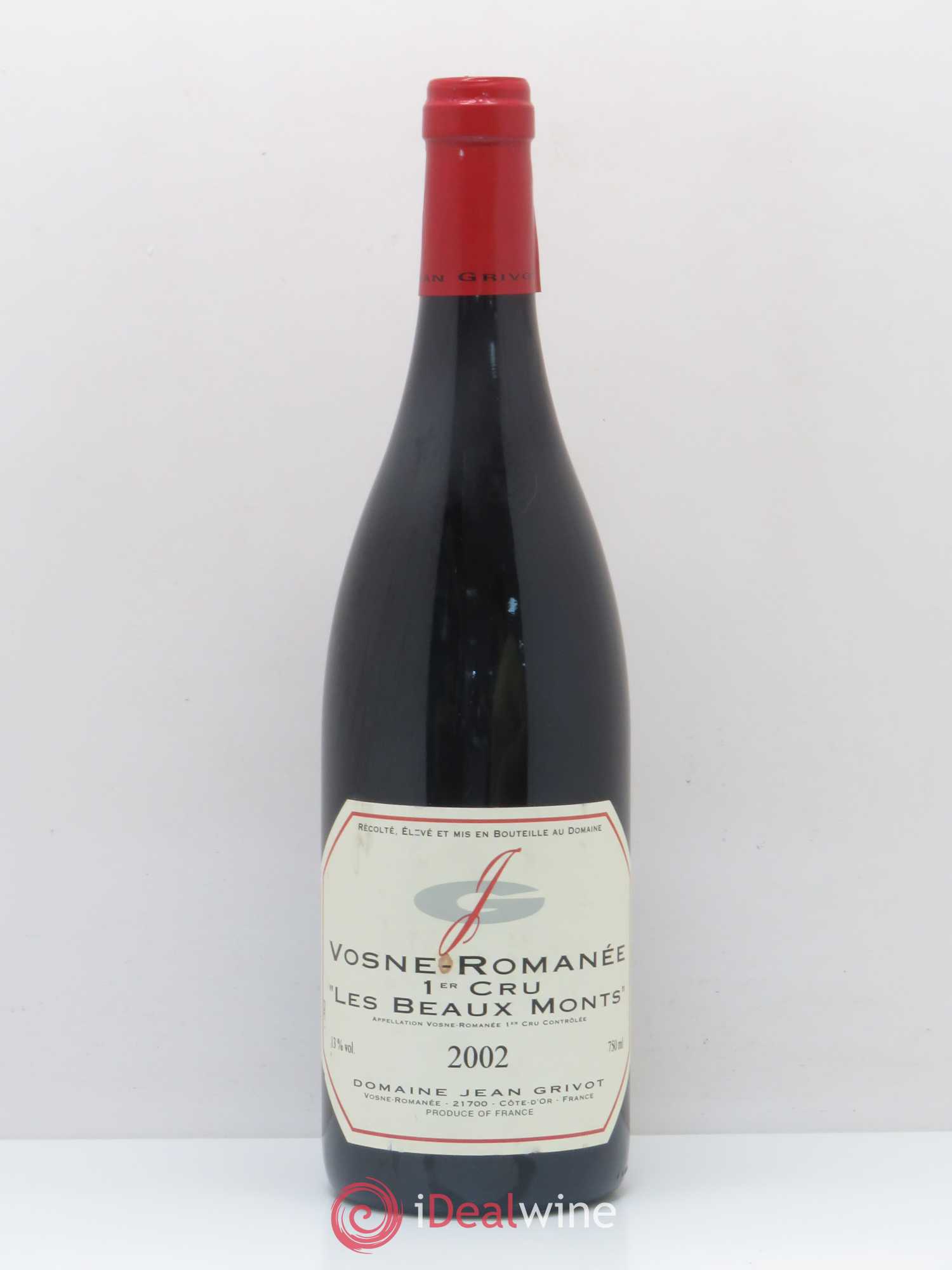 Vosne-Romanée 1er Cru Les Beaux-Monts Jean Grivot 2002 - Lot de 1 bouteille - 0
