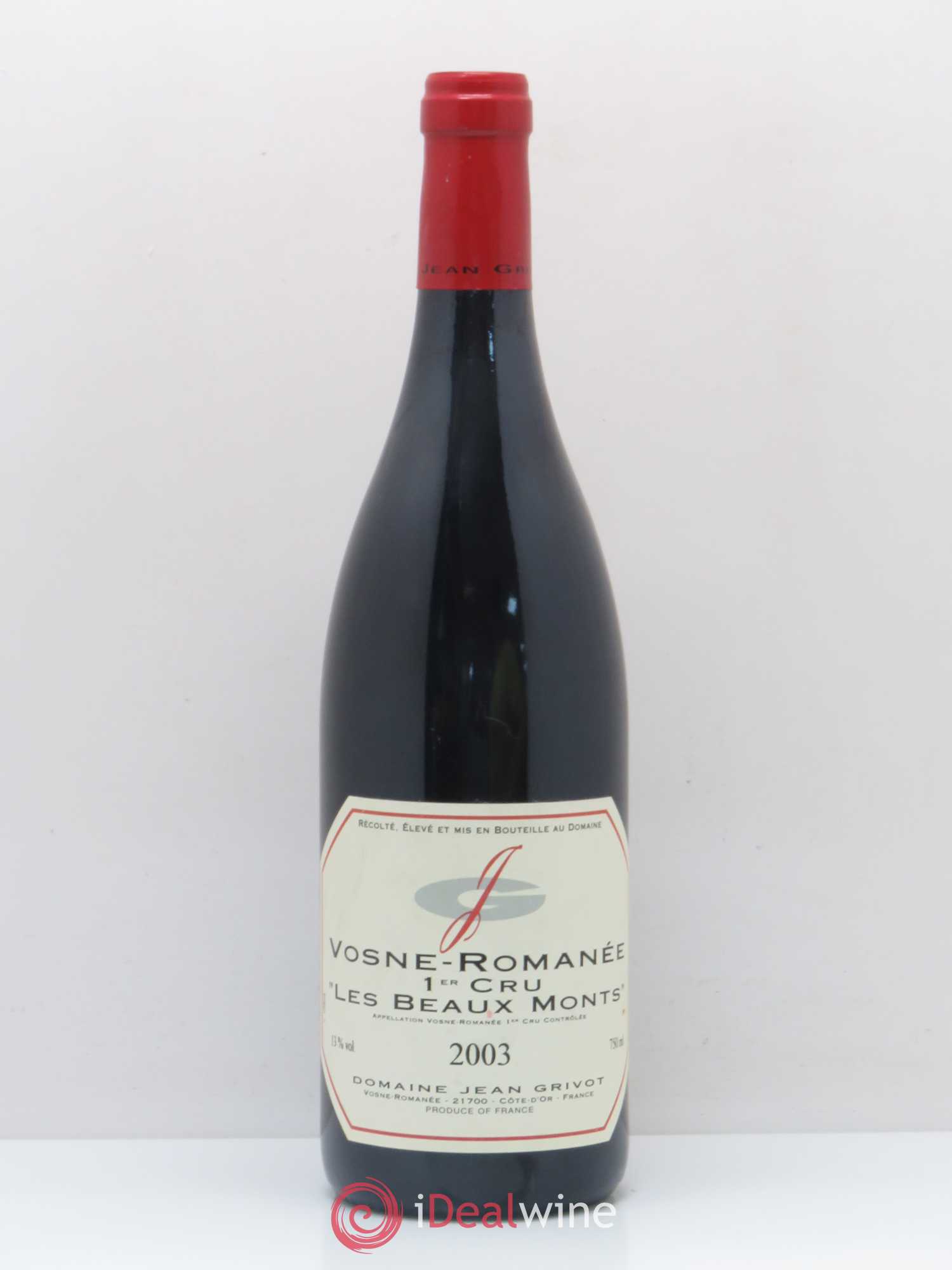 Vosne-Romanée 1er Cru Les Beaux-Monts Jean Grivot 2003 - Lot de 1 bouteille - 0