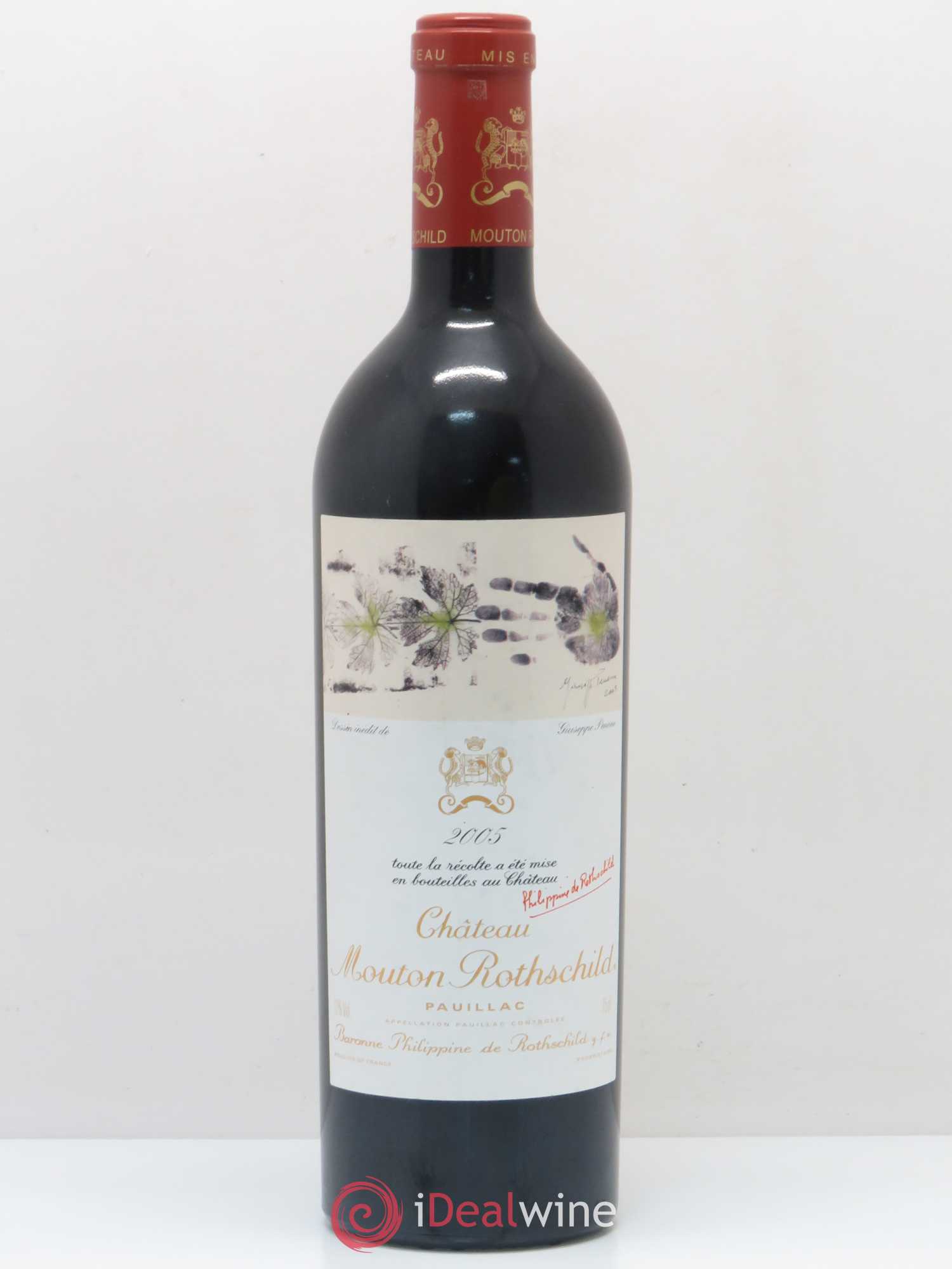 Château Mouton Rothschild 1er Grand Cru Classé 2005 - Lot de 1 bouteille - 0