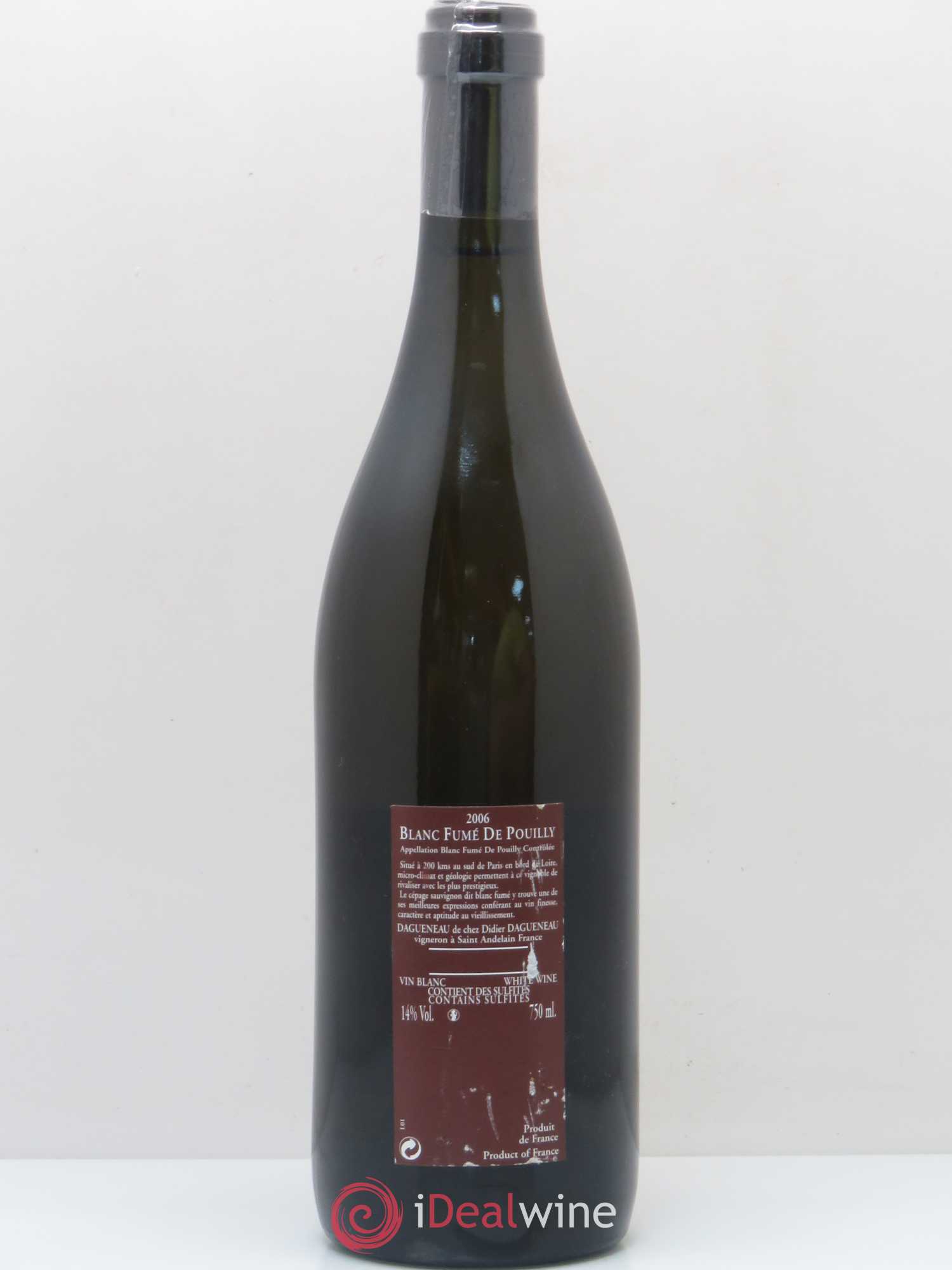 Vin de France (anciennement Pouilly-Fumé) Pur Sang Dagueneau (Domaine Didier - Louis-Benjamin) 2006 - Lot de 1 bouteille - 1
