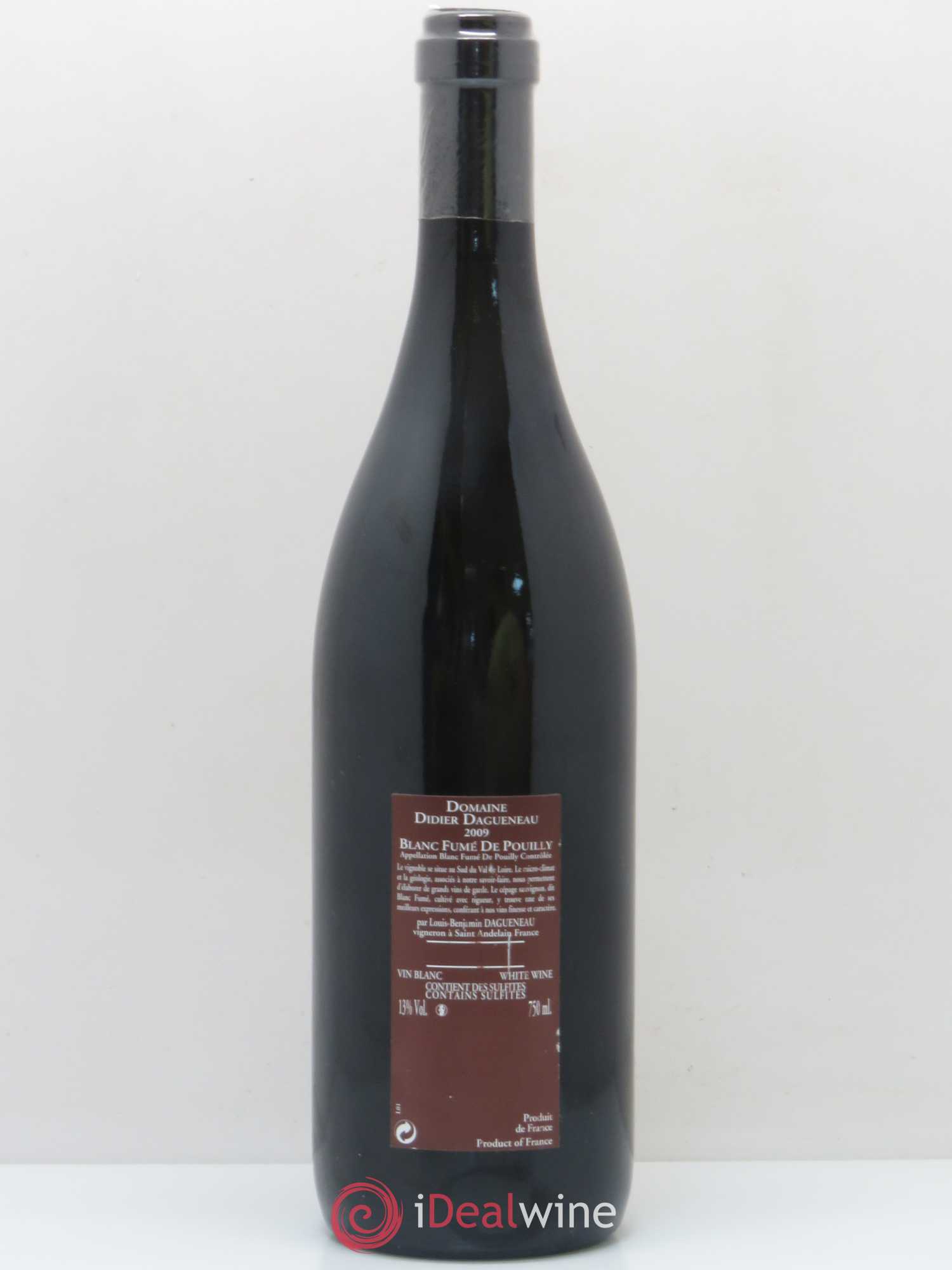 Vin de France (anciennement Pouilly-Fumé) Pur Sang Dagueneau (Domaine Didier - Louis-Benjamin) 2009 - Lot de 1 bouteille - 1