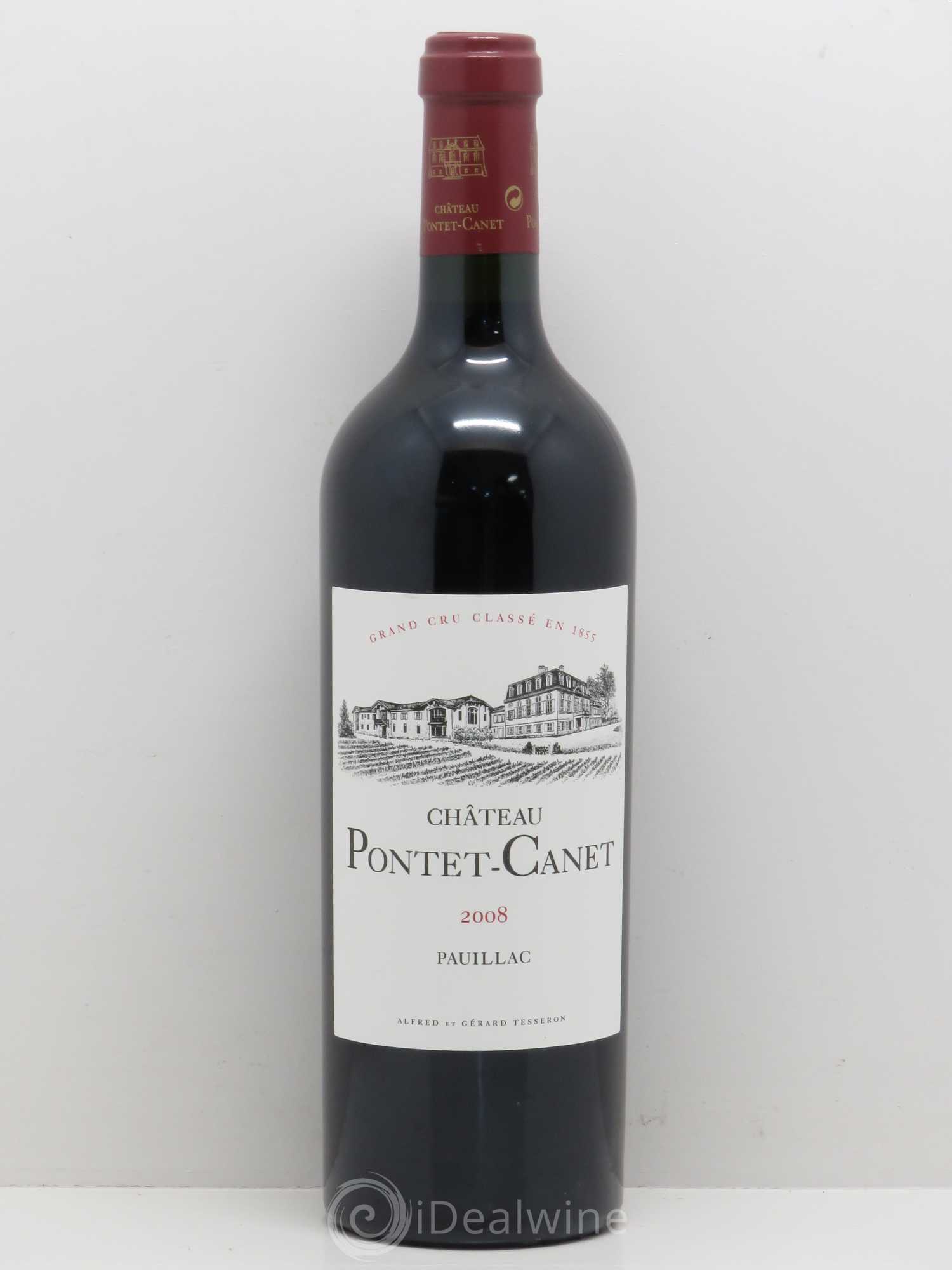 Château Pontet Canet 5ème Grand Cru Classé 2008 - Lot de 1 bouteille - 0