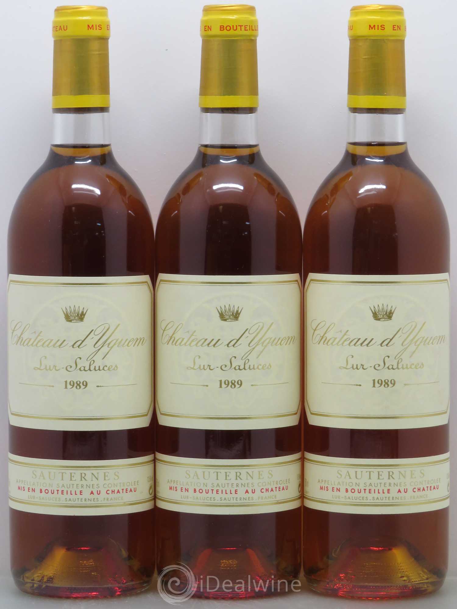 Château d' Yquem 1er Cru Classé Supérieur 1989 - Lotto di 3 bottiglie - 0