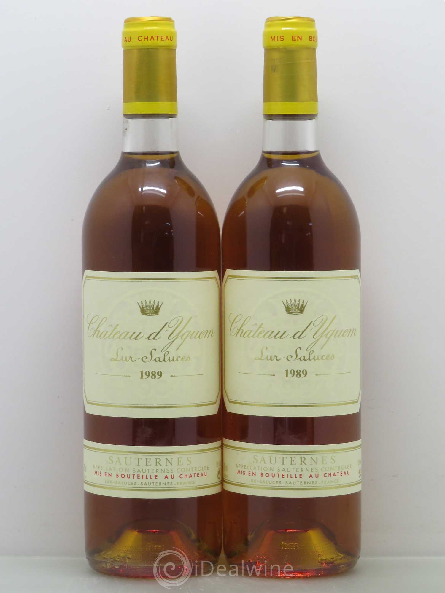 Château d' Yquem 1er Cru Classé Supérieur 1989 - Lotto di 2 bottiglie - 0
