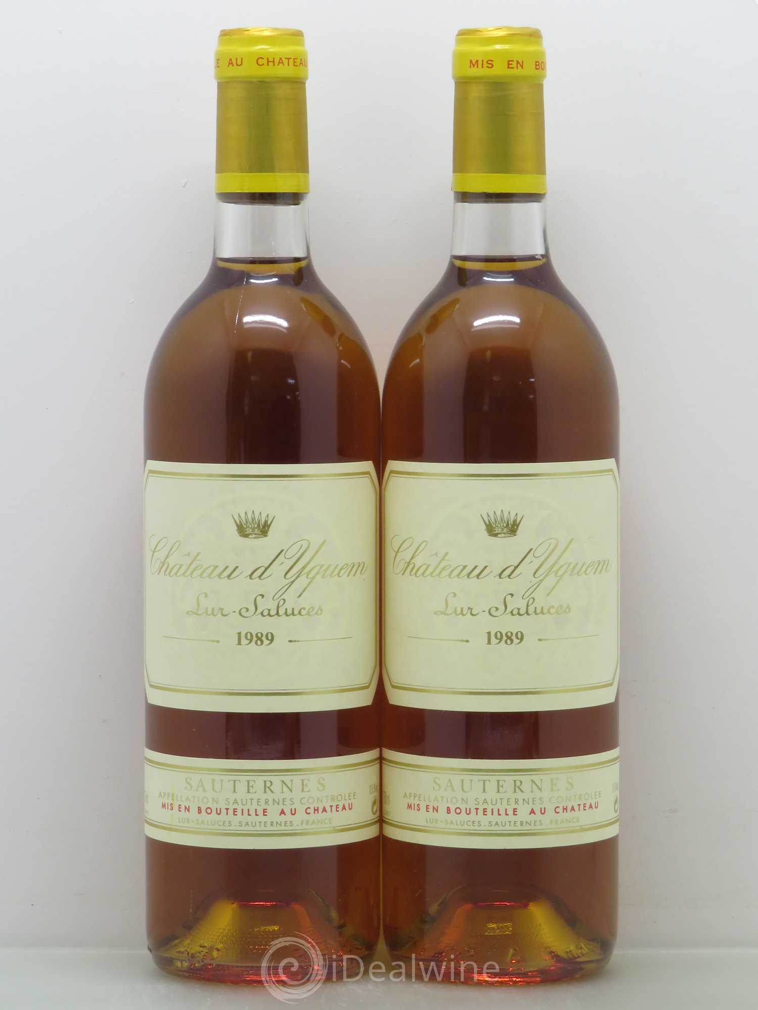 Château d' Yquem 1er Cru Classé Supérieur 1989 - Lotto di 2 bottiglie - 0
