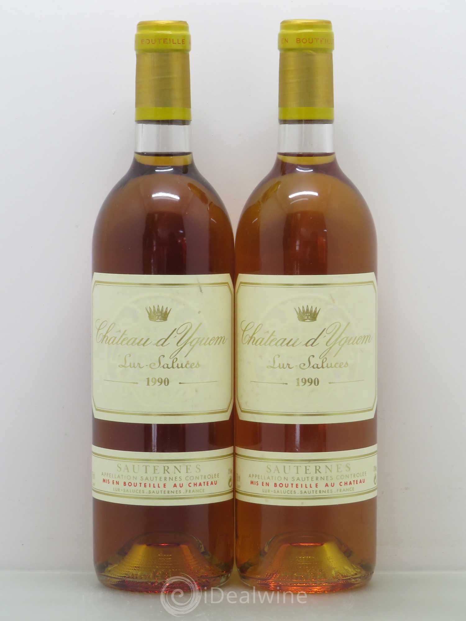 Château d' Yquem 1er Cru Classé Supérieur 1990 - Lotto di 2 bottiglie - 0