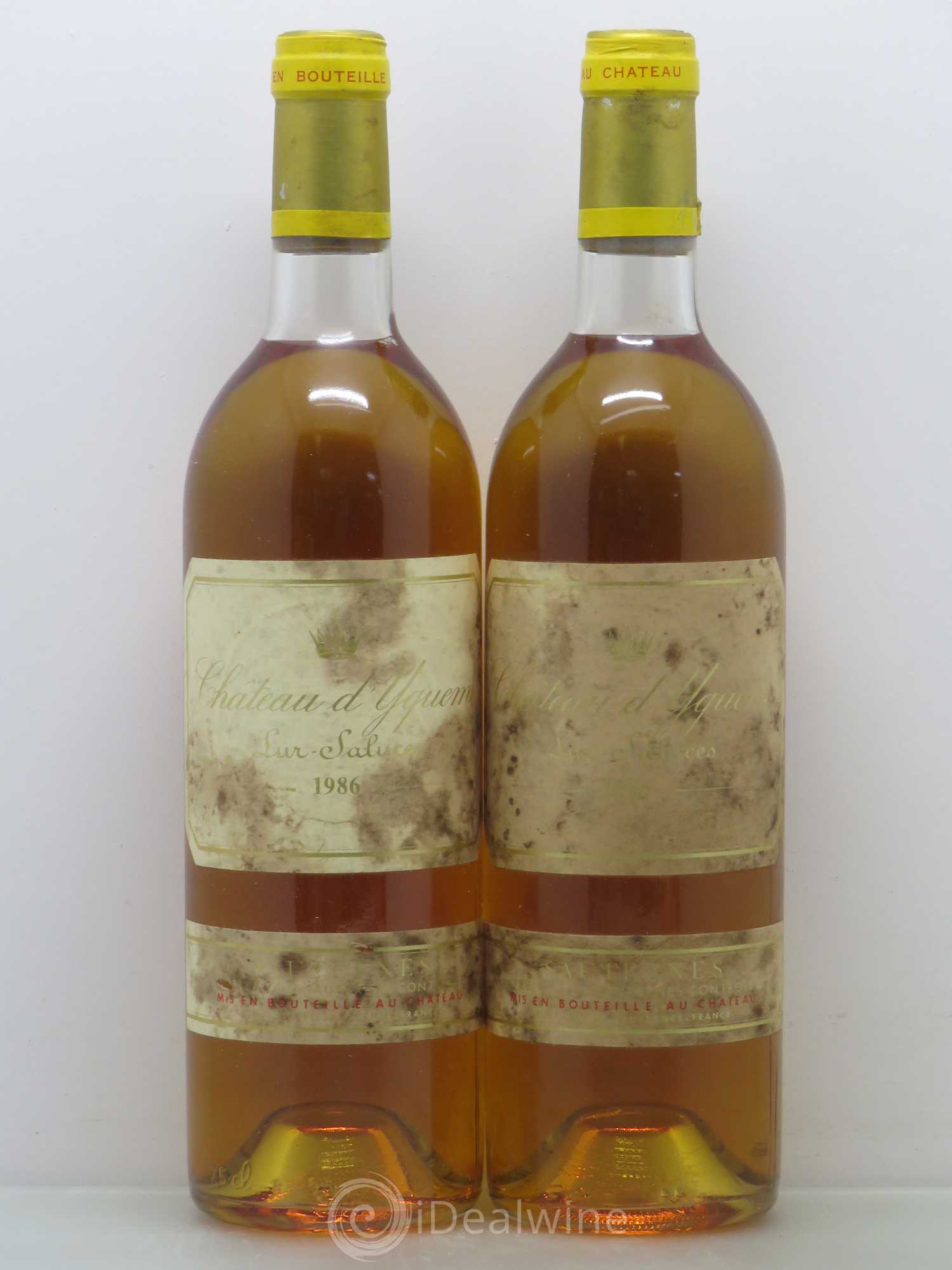 Château d' Yquem 1er Cru Classé Supérieur 1986 - Lotto di 2 bottiglie - 0