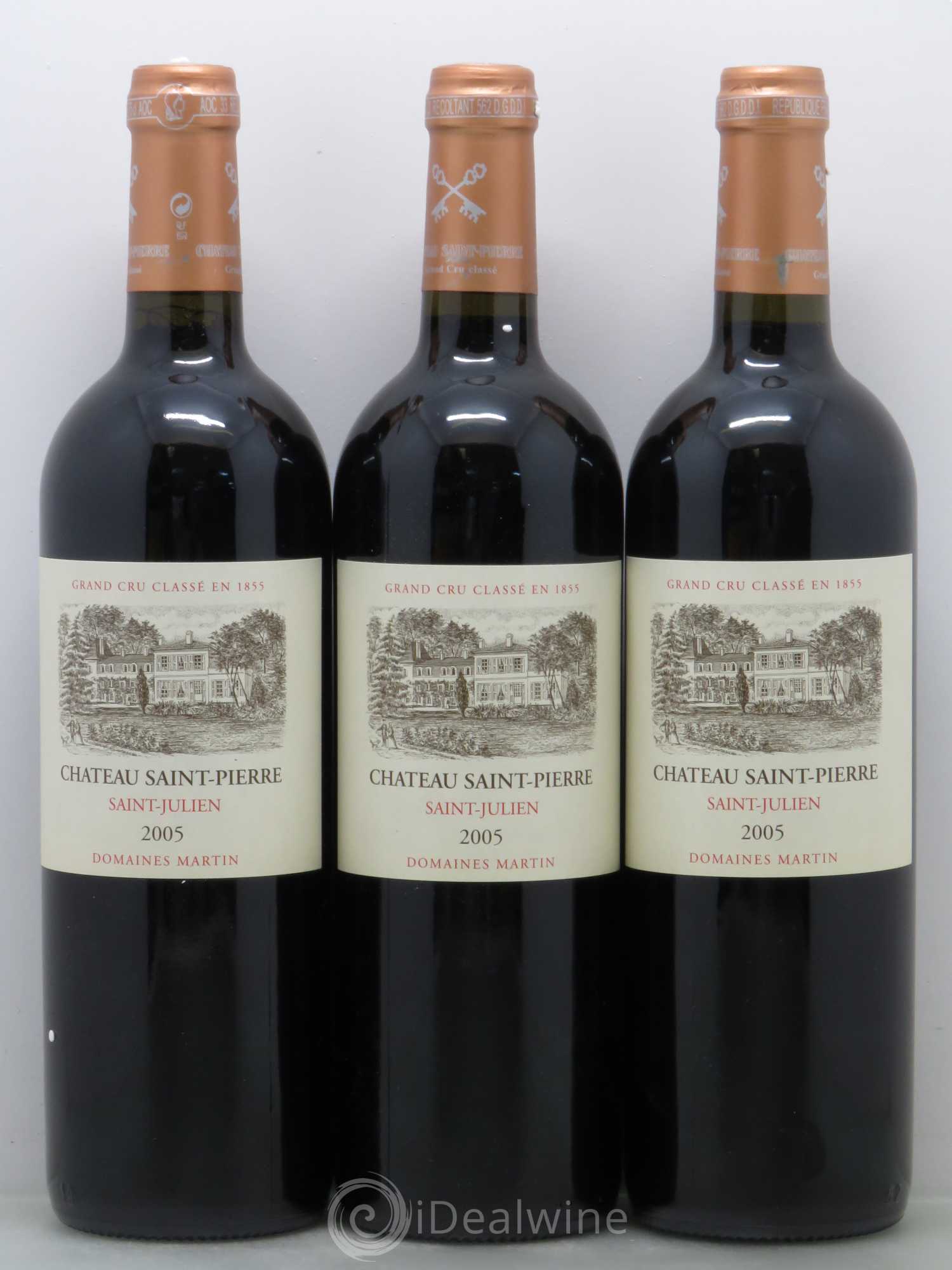 Château Saint-Pierre 4ème Grand Cru Classé 2005 - Lot de 12 bouteilles - 1