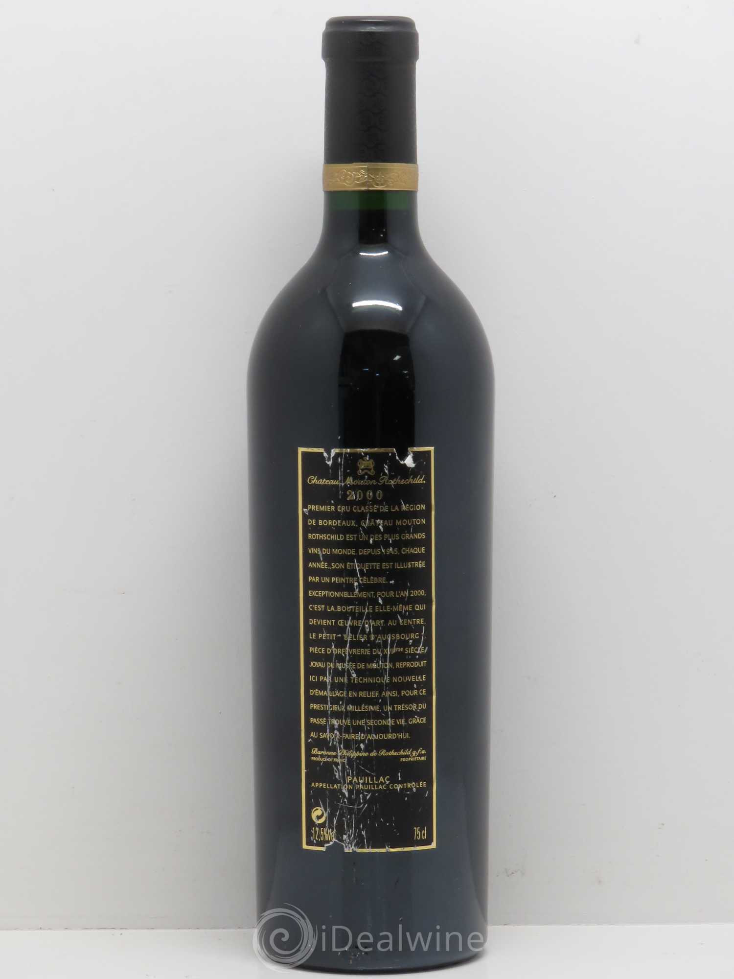 Château Mouton Rothschild 1er Grand Cru Classé 2000 - Lot de 1 bouteille - 1