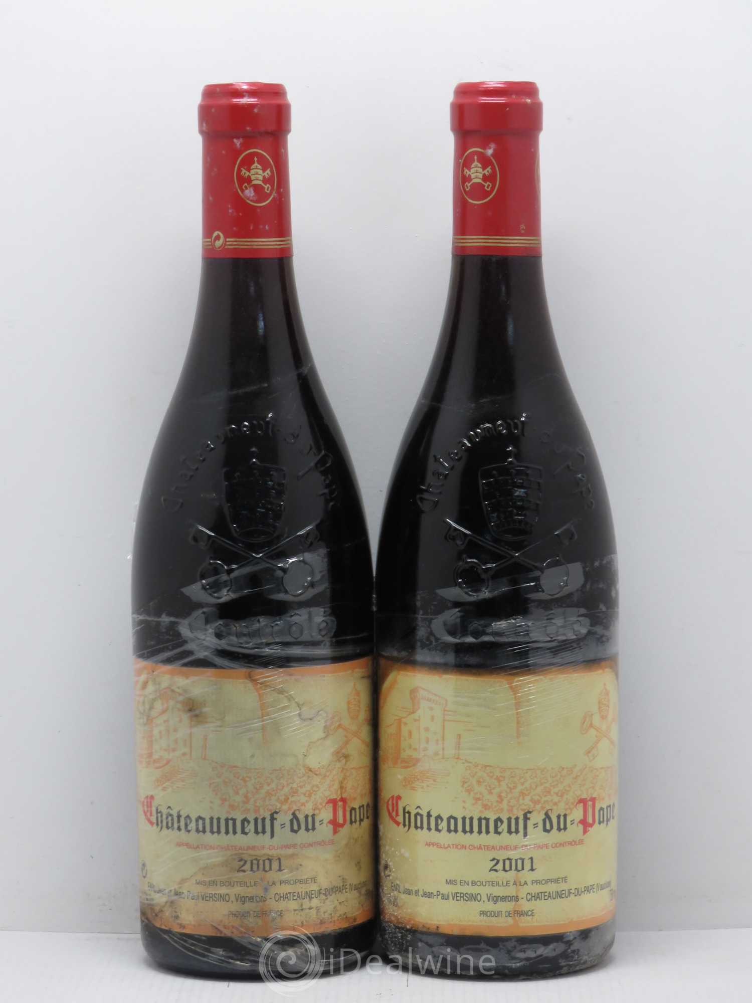 Châteauneuf-du-Pape Domaine Bois de Boursan (Domaine) Jean et Jean-Paul Versino 2001 - Lot de 2 bouteilles - 0