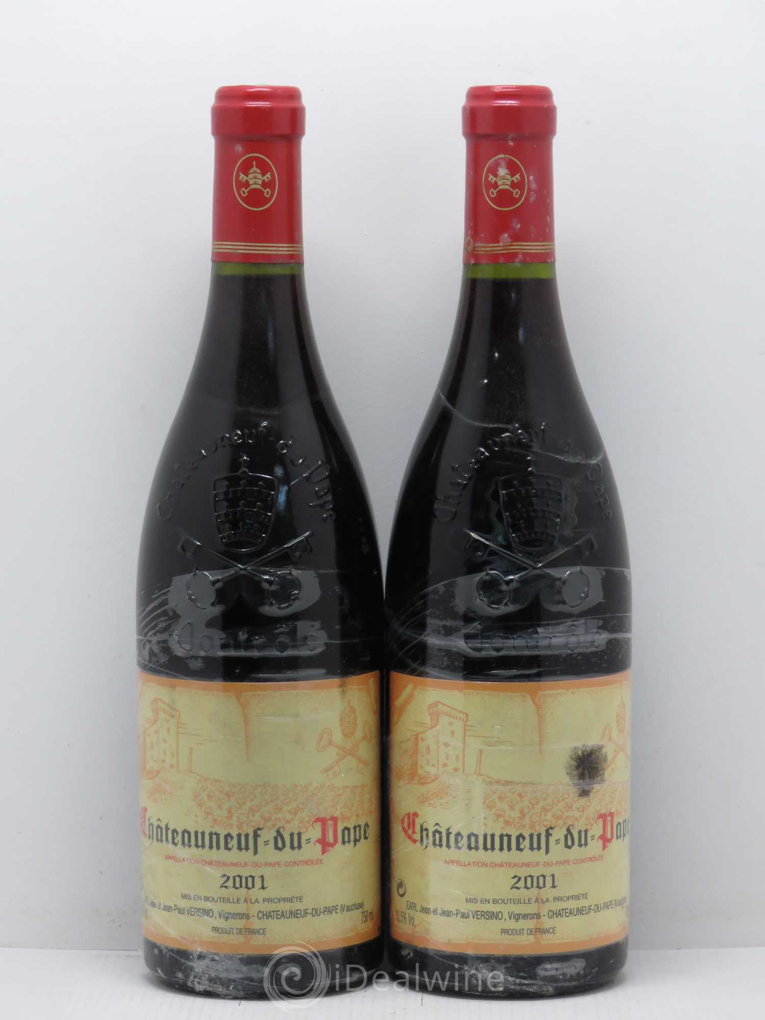 Châteauneuf-du-Pape Domaine Bois de Boursan (Domaine) Jean et Jean-Paul Versino 2001 - Lot de 2 bouteilles - 0