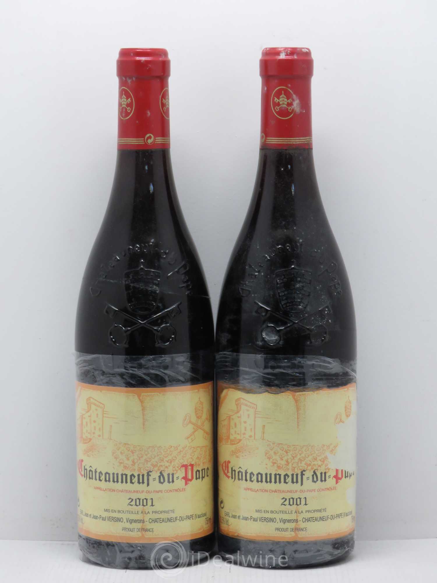Châteauneuf-du-Pape Domaine Bois de Boursan (Domaine) Jean et Jean-Paul Versino 2001 - Lot de 2 bouteilles - 0